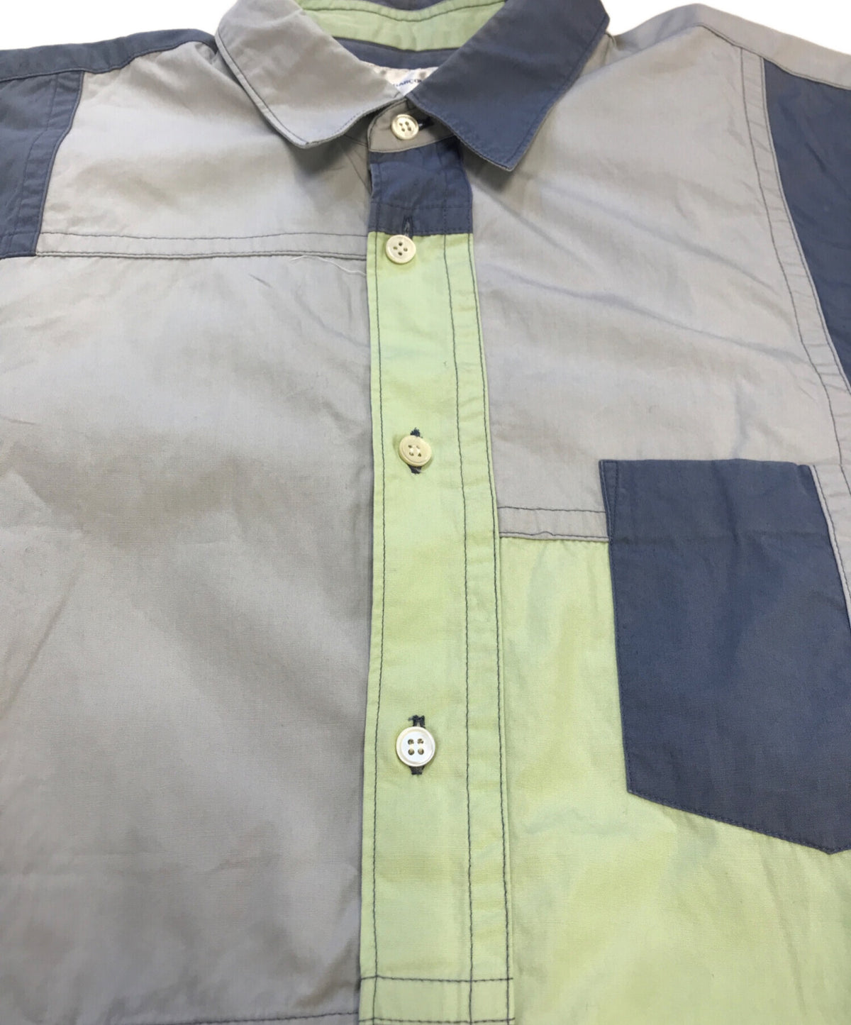 [Pre-owned] COMME des GARCONS SHIRT 3-Tone Patchwork Shirt S12116