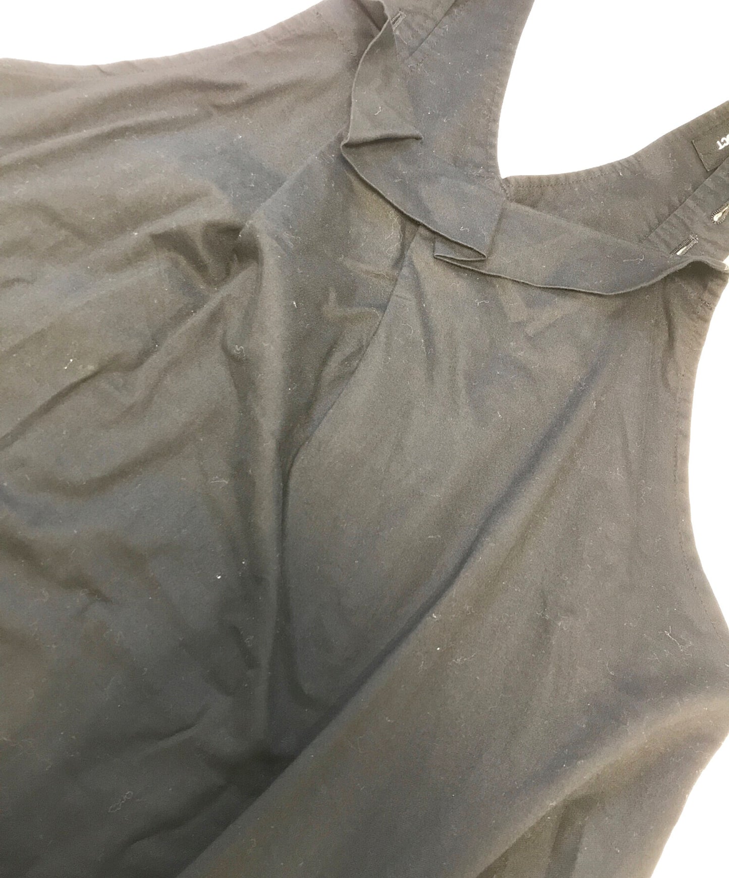 [Pre-owned] Y's COTTON TWILL ASYMMETRICAL SHOULDER STRAP DRESS YJ-D82-003