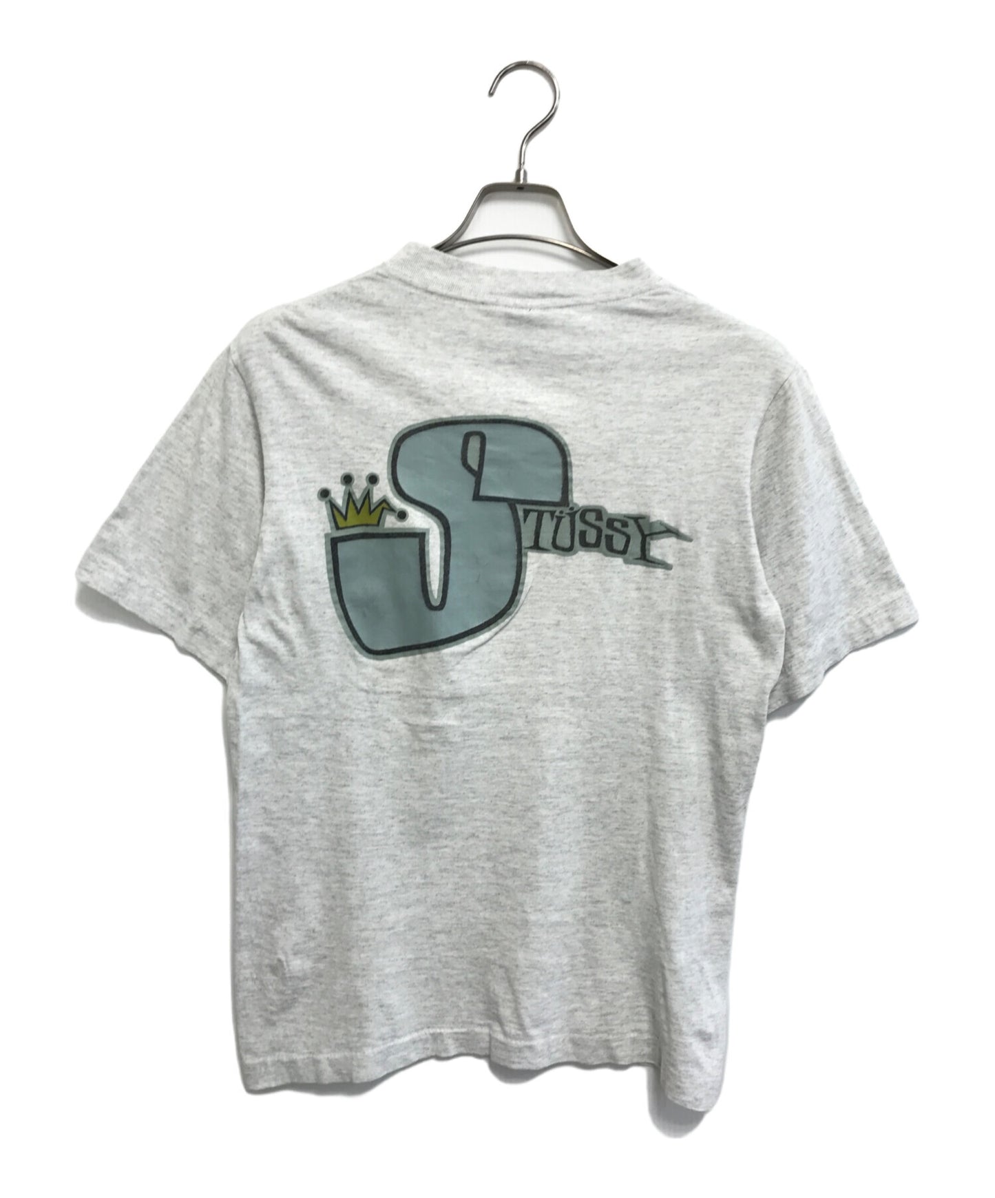 [Pre-owned] stussy T-Shirt with a Crumpled Crown Print