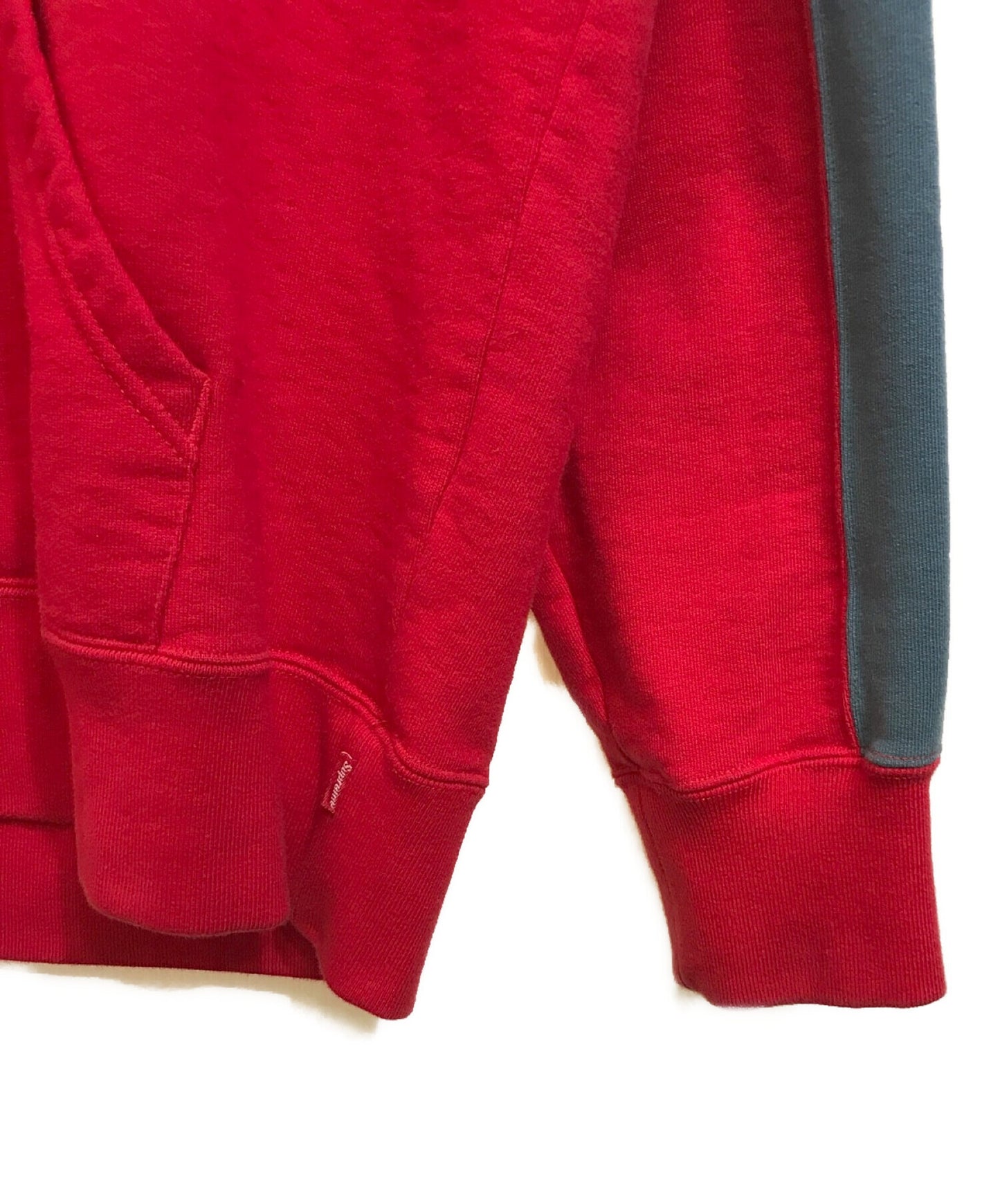 [Pre-owned] SUPREME Embroidered Logo Bicolor Hoodie