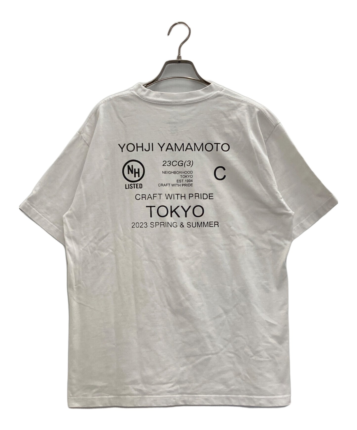 [Pre-owned] YOHJI YAMAMOTO Logo Print T-Shirt HZ-ZT62-287