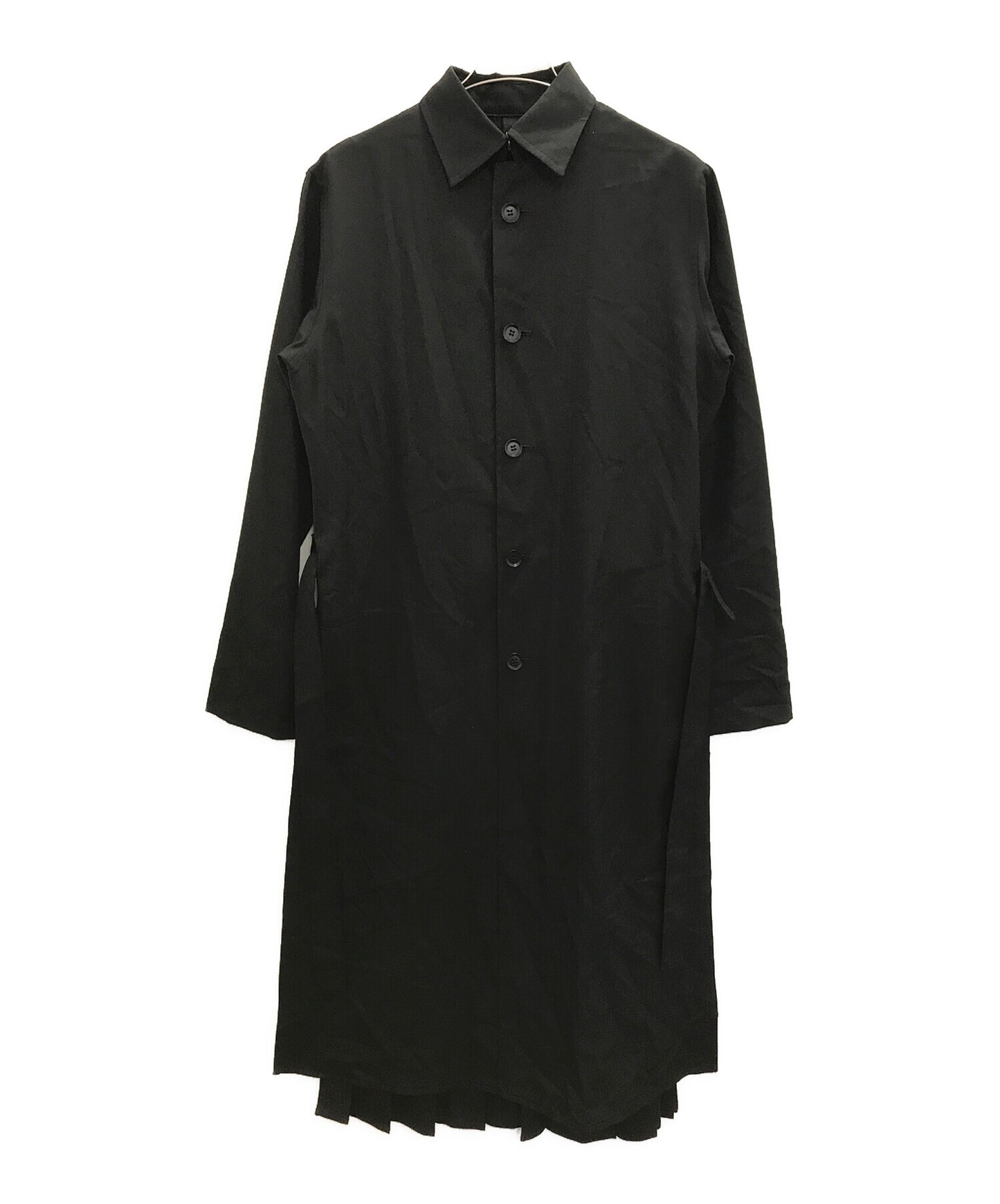 [Pre-owned] GROUND Y 21AW T/W Gabardine Back Pleated Coat GM-B06-100