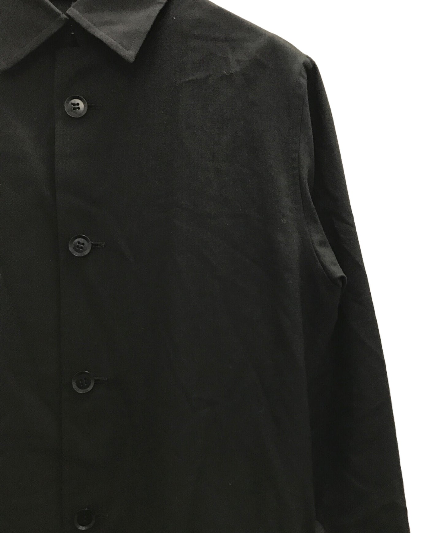 [Pre-owned] GROUND Y 21AW T/W Gabardine Back Pleated Coat GM-B06-100