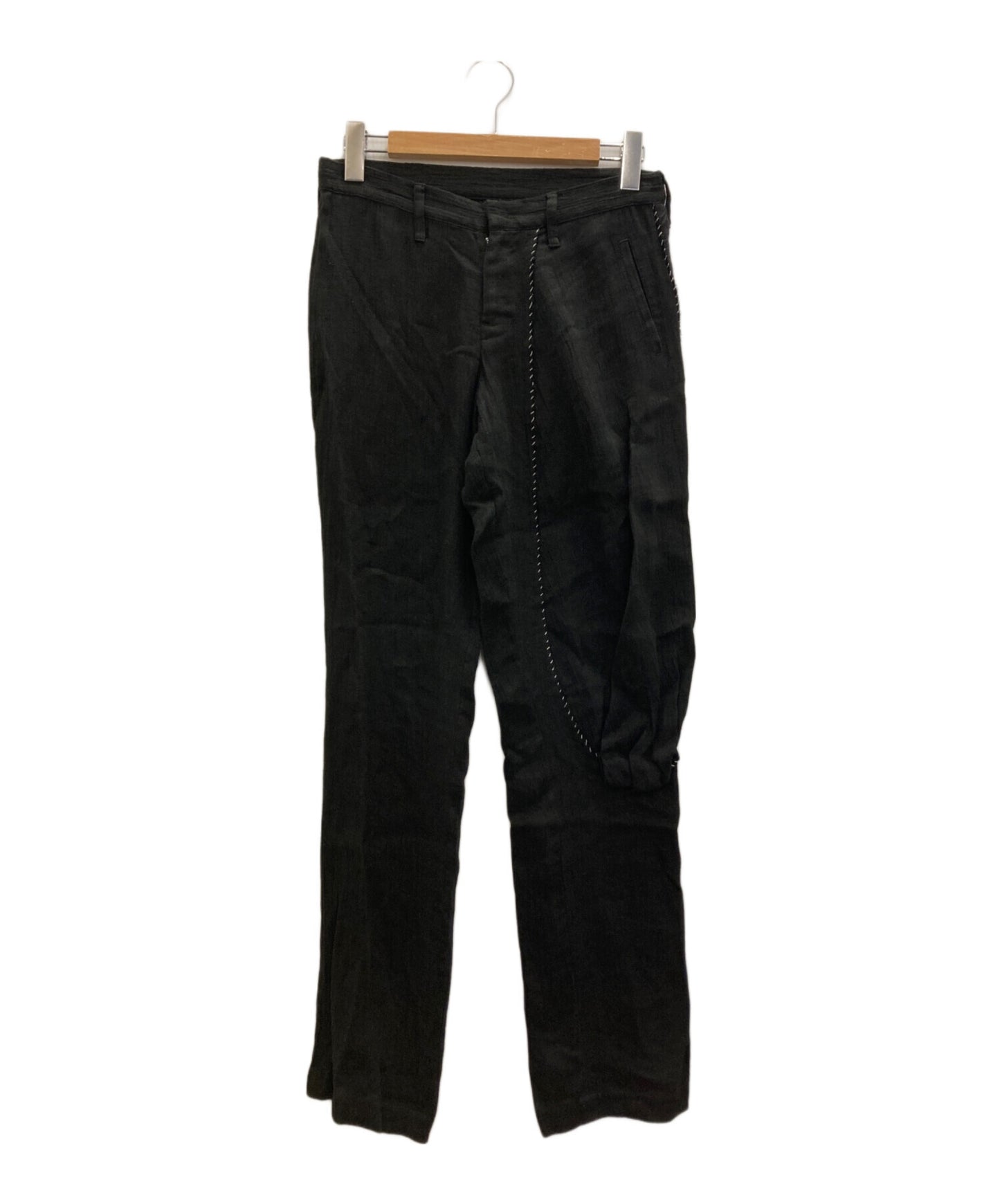 [Pre-owned] YOHJI YAMAMOTO stitched linen pants FV-P04-300