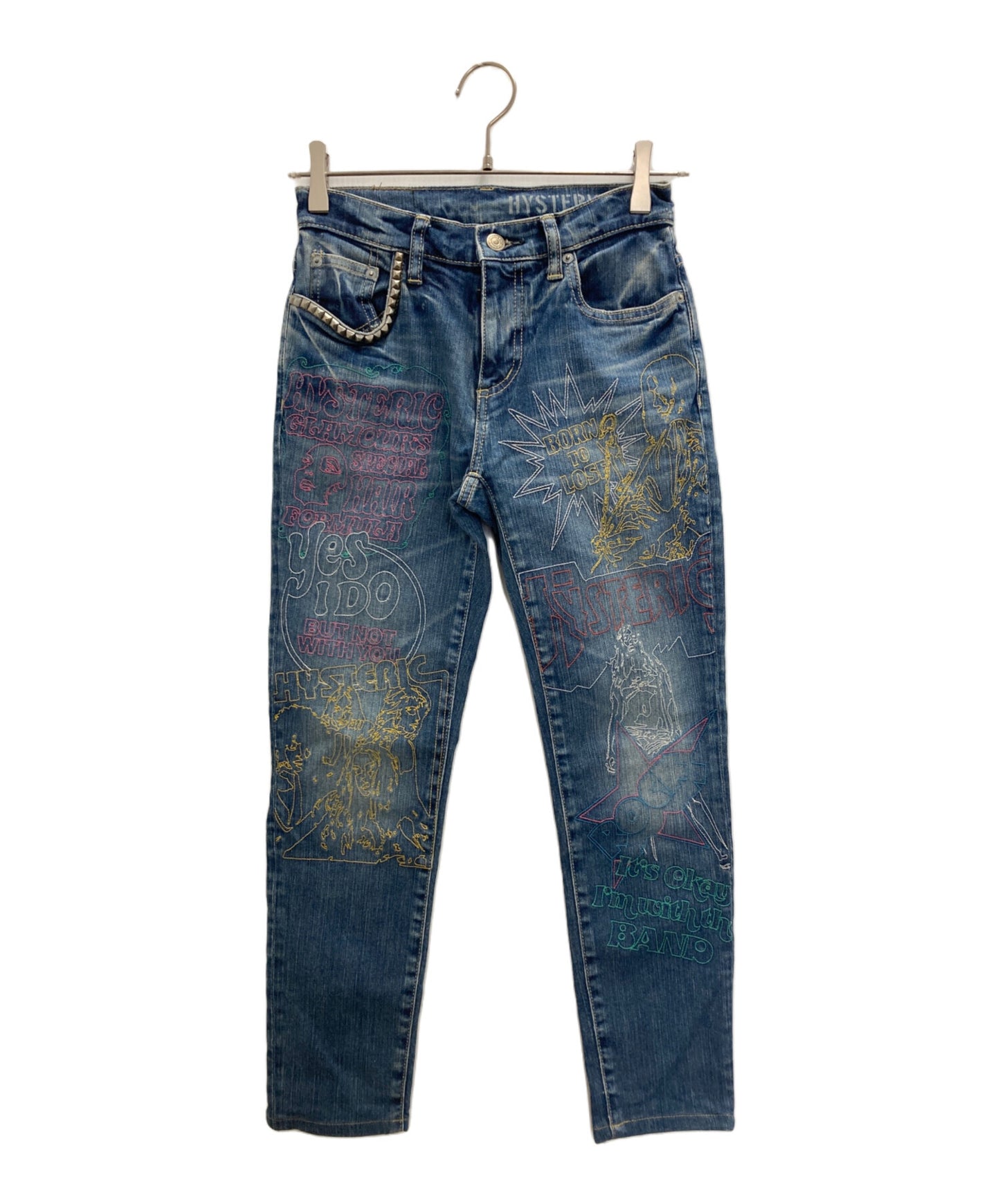 [Pre-owned] Hysteric Glamour embroidered denim pants