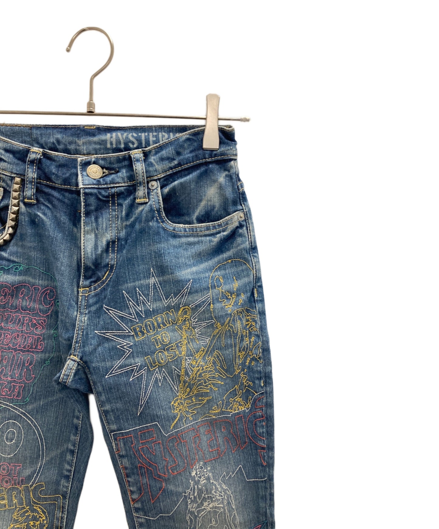 [Pre-owned] Hysteric Glamour embroidered denim pants