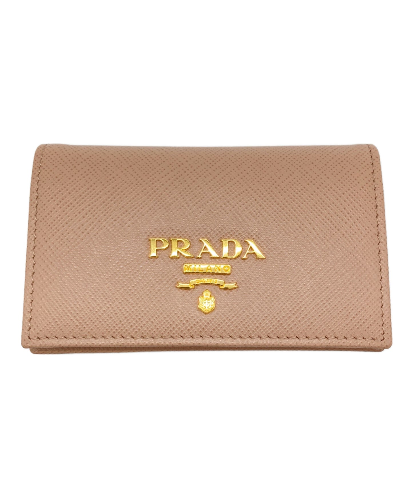 [Pre-owned] PRADA Saffiano card case 1MC122