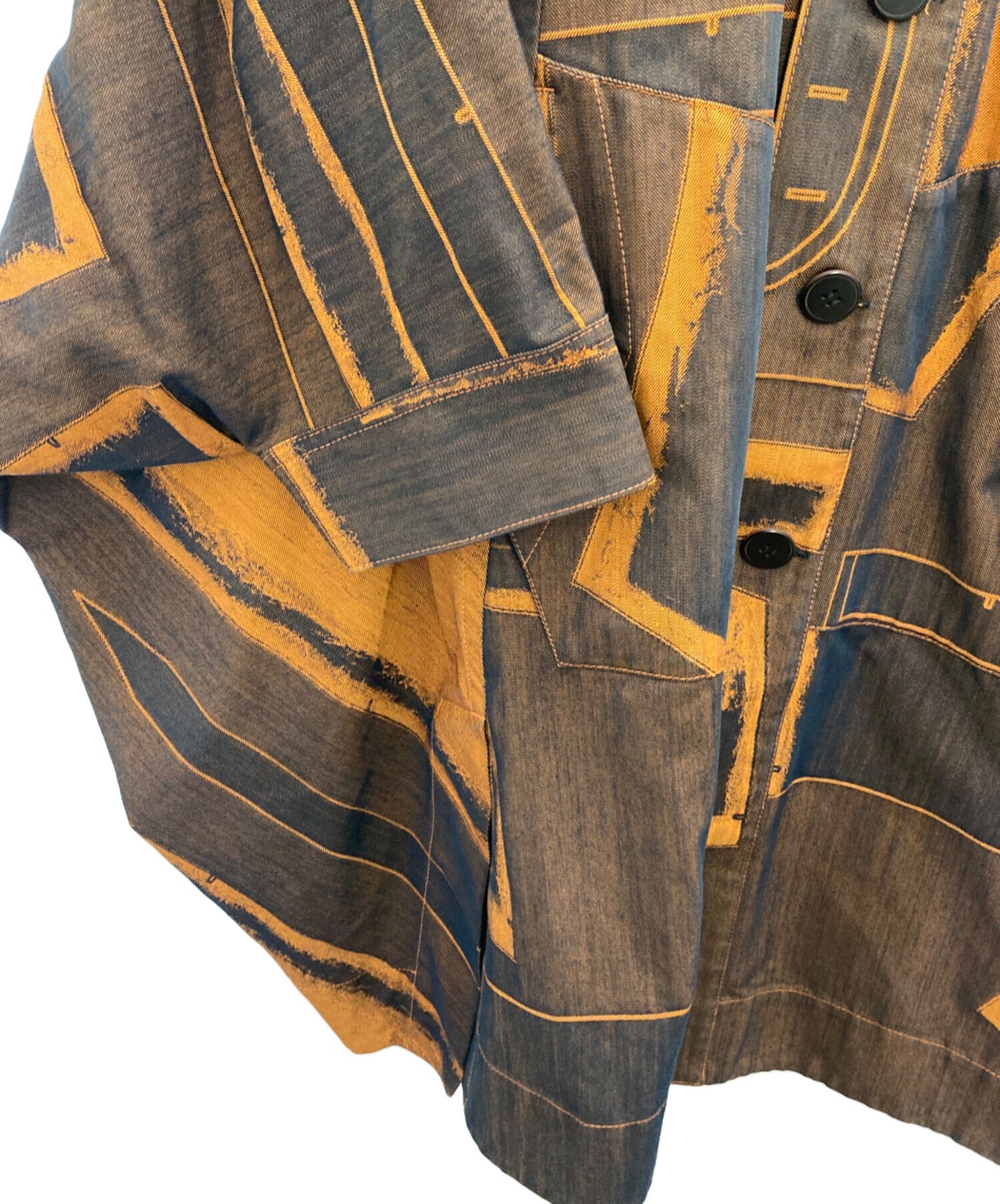 [Pre-owned] ISSEY MIYAKE MEN Denim Dolman Long Coat ME03FA007