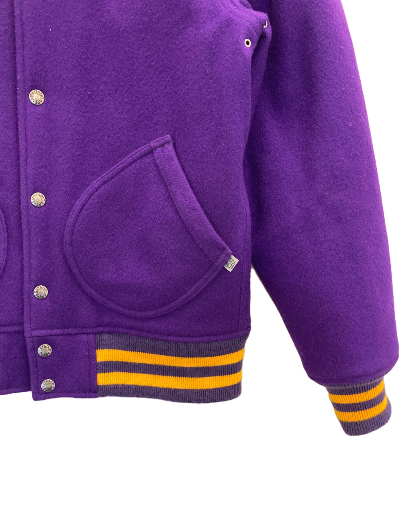 [Pre-owned] A BATHING APE wool stadium jacket