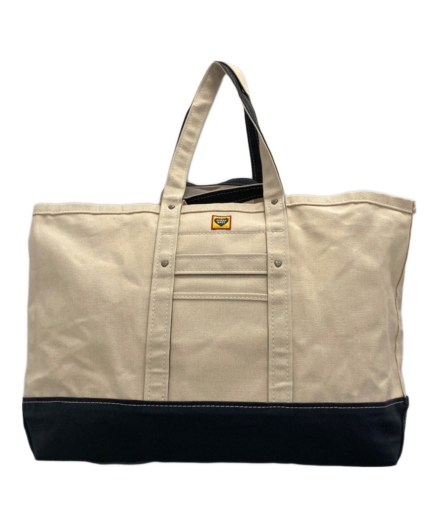 [Pre-owned] HUMAN MADE Heavy Canvas Tote Large