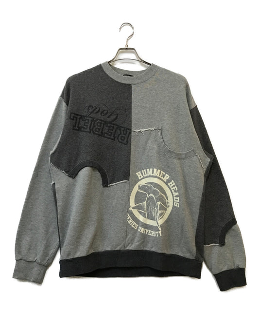 [Pre-owned] UNDERCOVERISM Reconstructed Patchwork Sweatshirt U11B4801