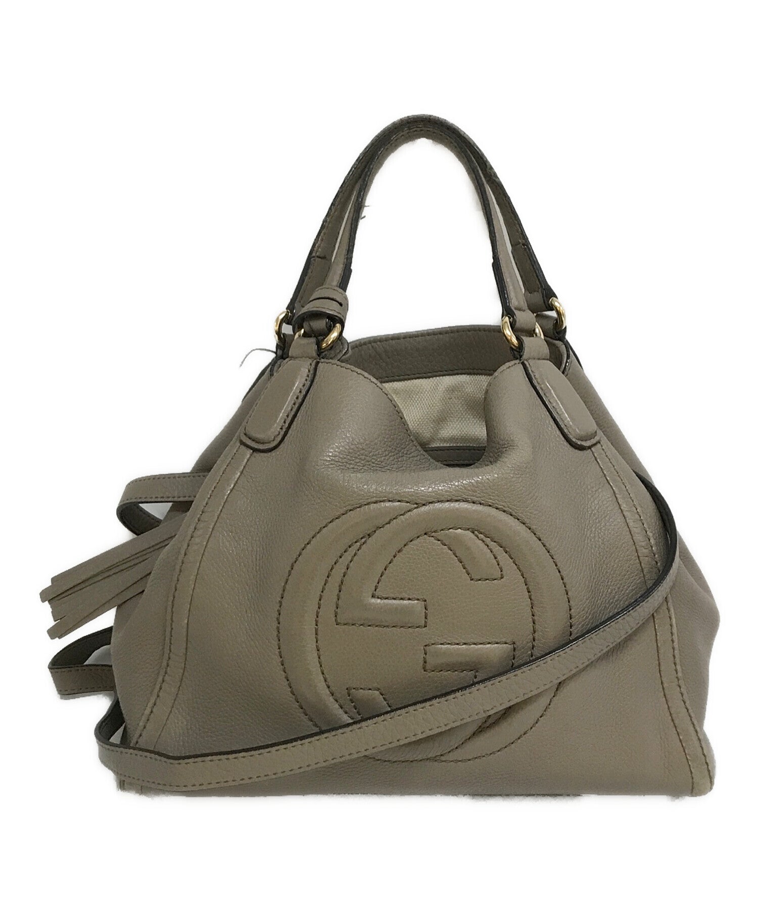 Pre owned GUCCI Soho Interlocking G 2WAY Shoulder Bag 336751