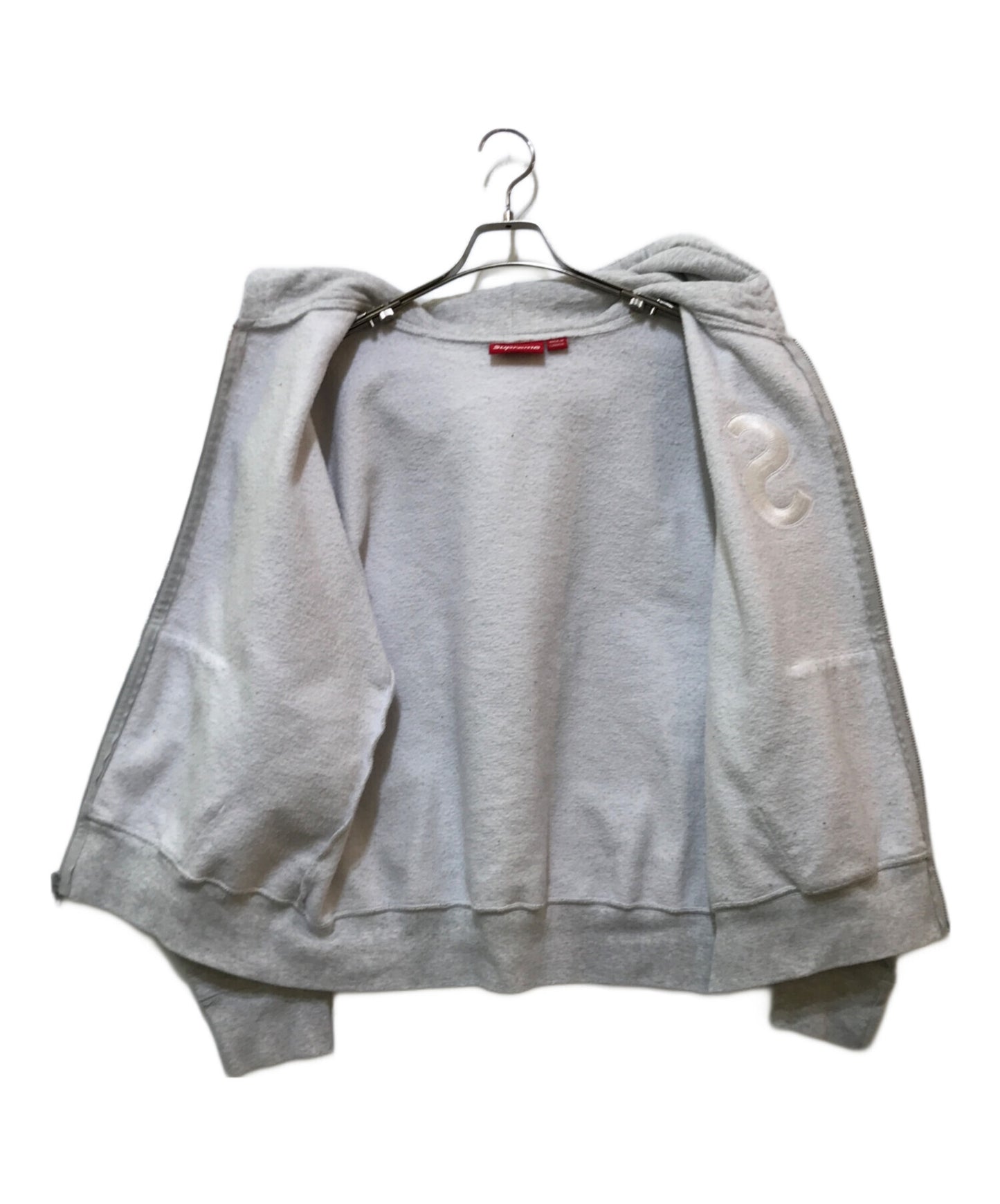 [Pre-owned] SUPREME S Logo Zip Up Hooded Sweatshirt