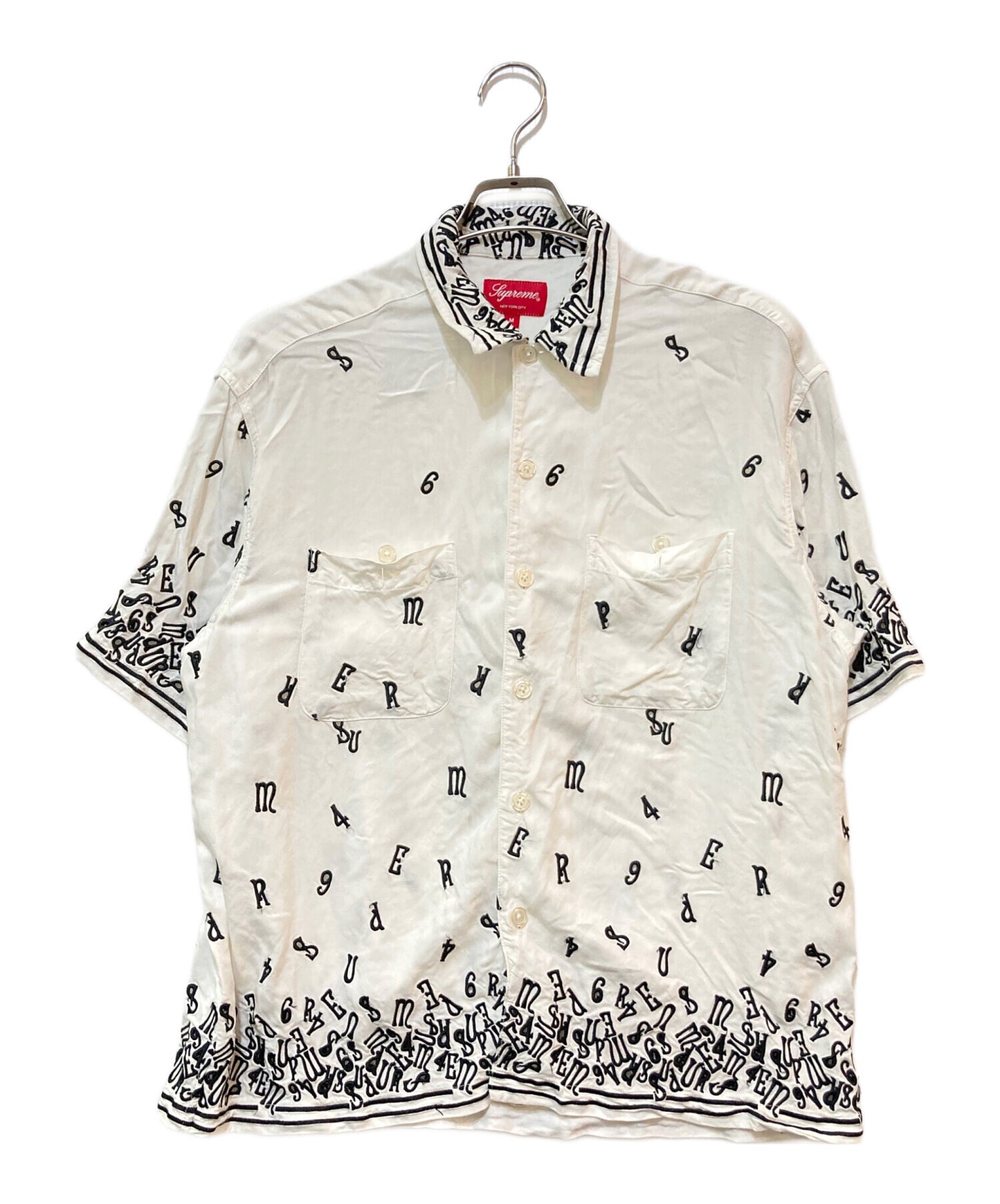 [Pre-owned] SUPREME Nouveau Embroidered S/S Shirt