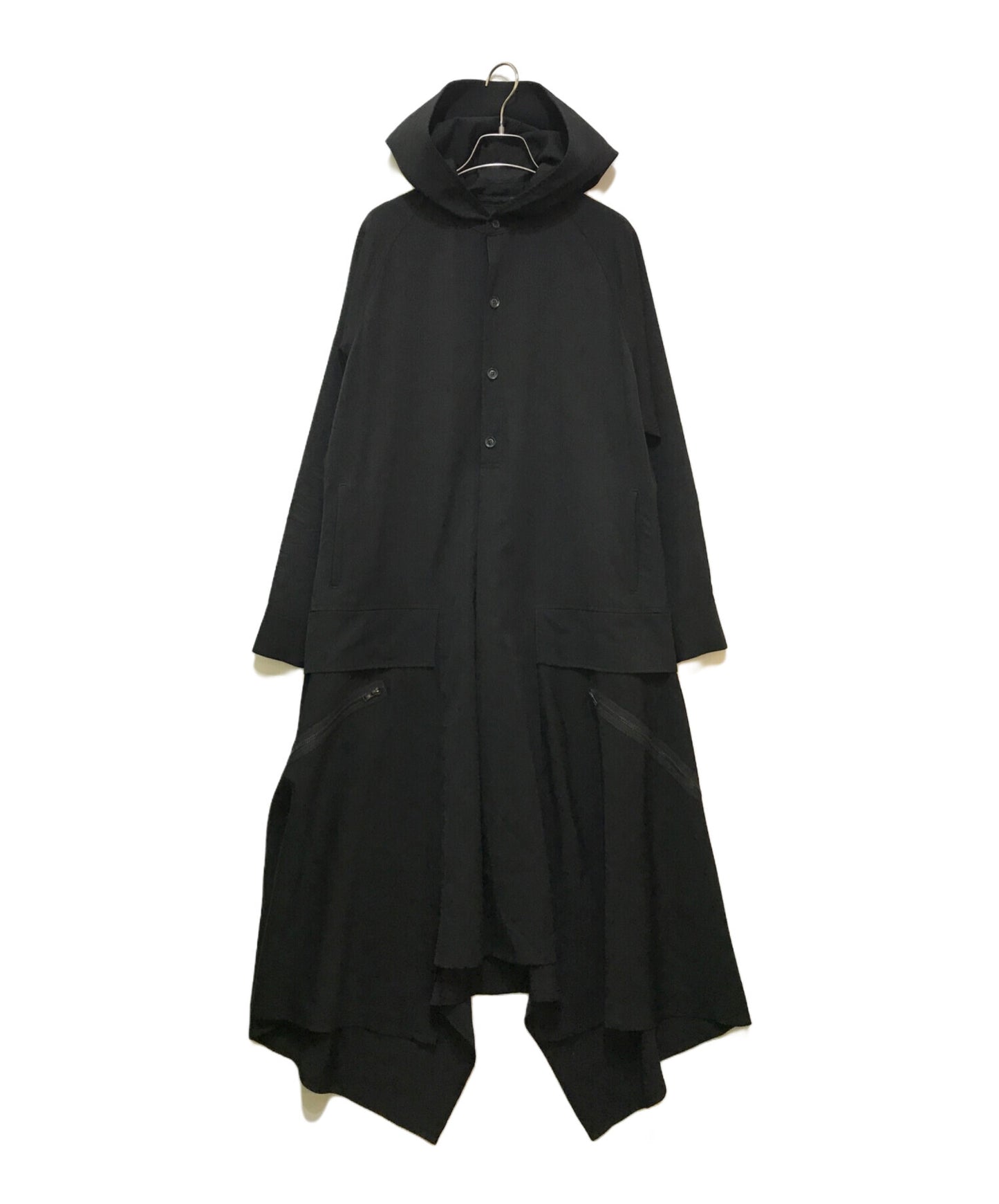 [Pre-owned] yohji yamamoto+noir Black Wool Hooded Dress NC-D01-100 NC-D01-100