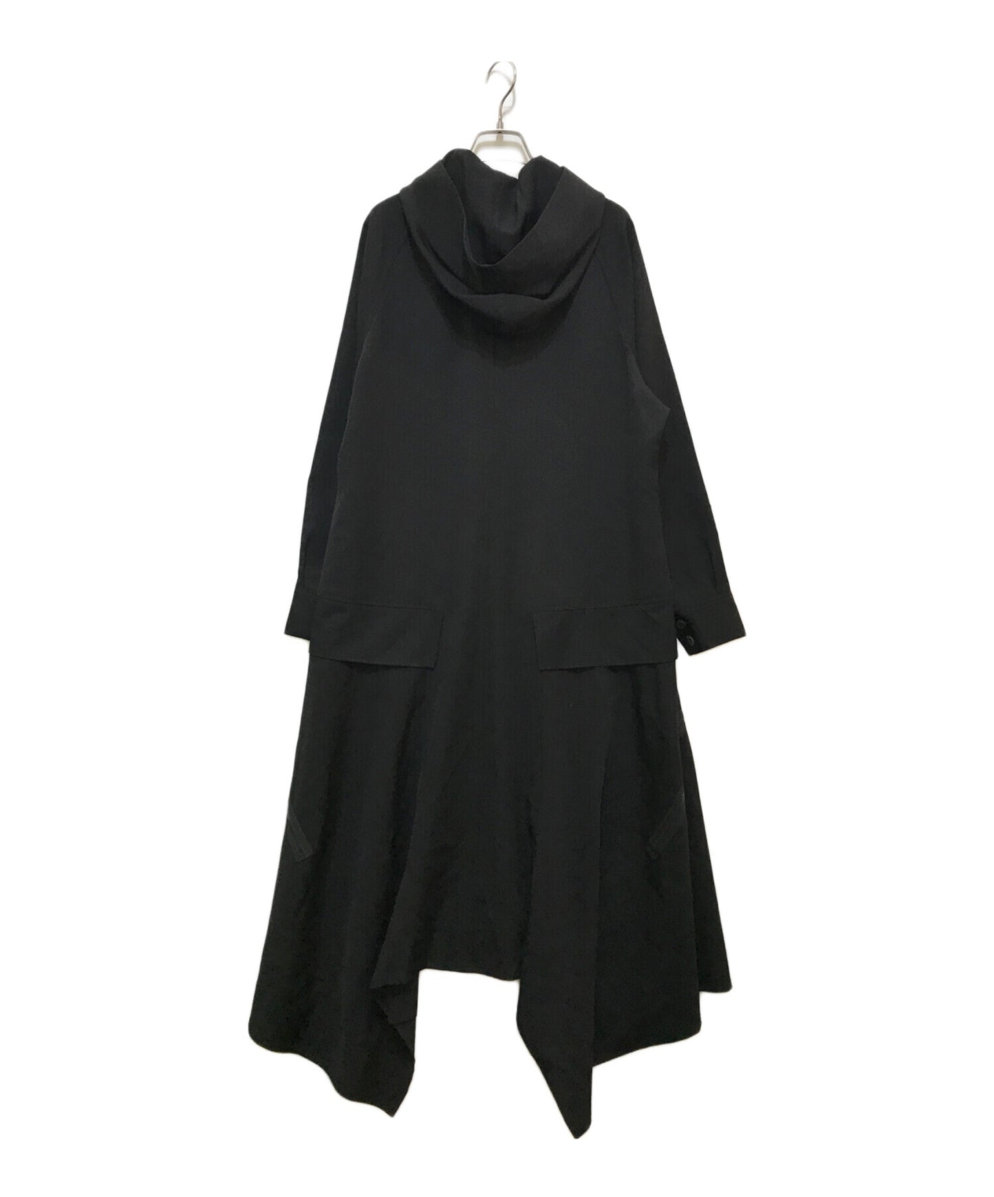 [Pre-owned] yohji yamamoto+noir Black Wool Hooded Dress NC-D01-100 NC-D01-100