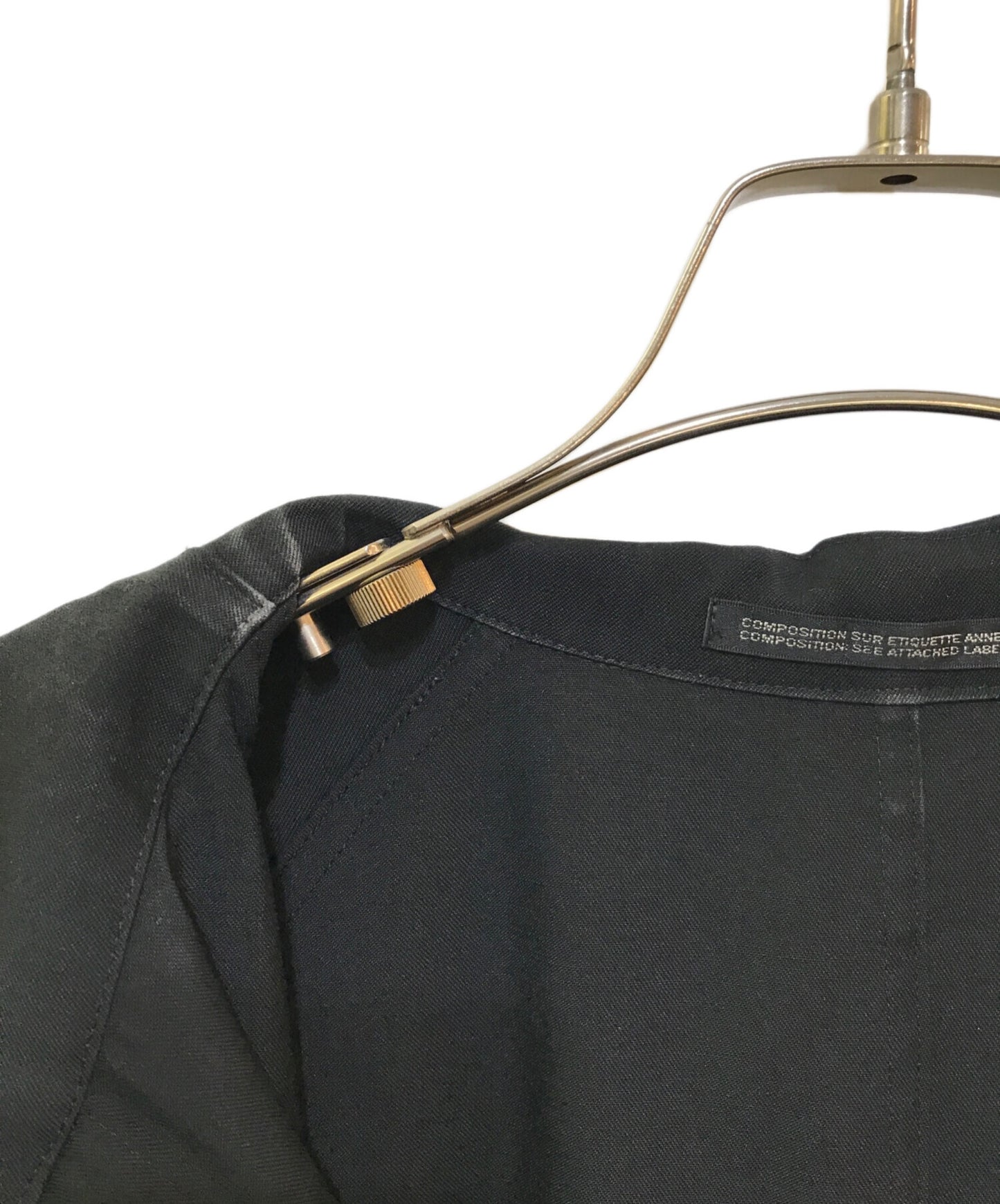 [Pre-owned] yohji yamamoto+noir Black Wool Hooded Dress NC-D01-100 NC-D01-100