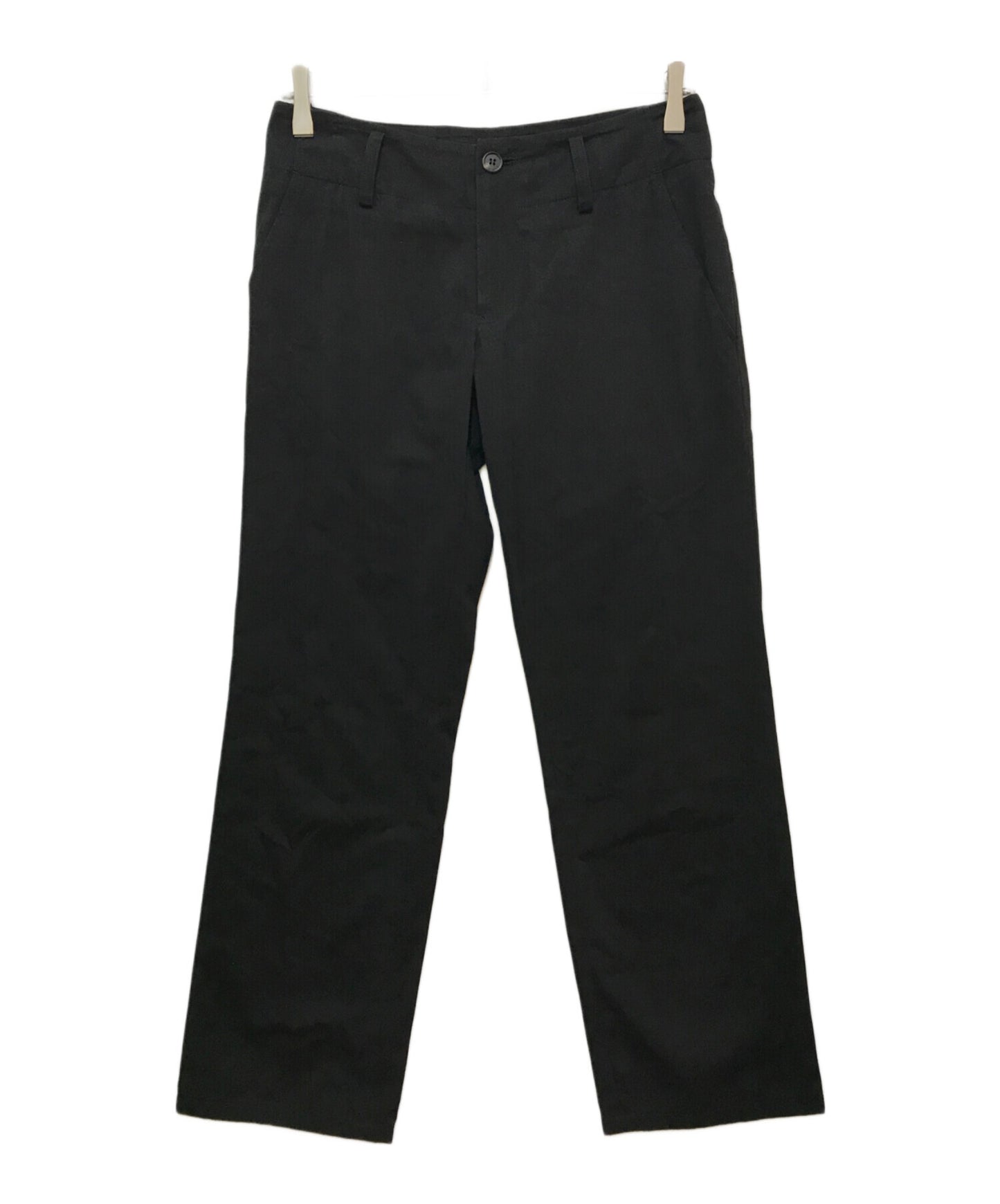 [Pre-owned] Yohji Yamamoto collections COTTON TWILL LOW-RISE STRAIGHT FIT PANTS FS-P64-002 FS-P64-002