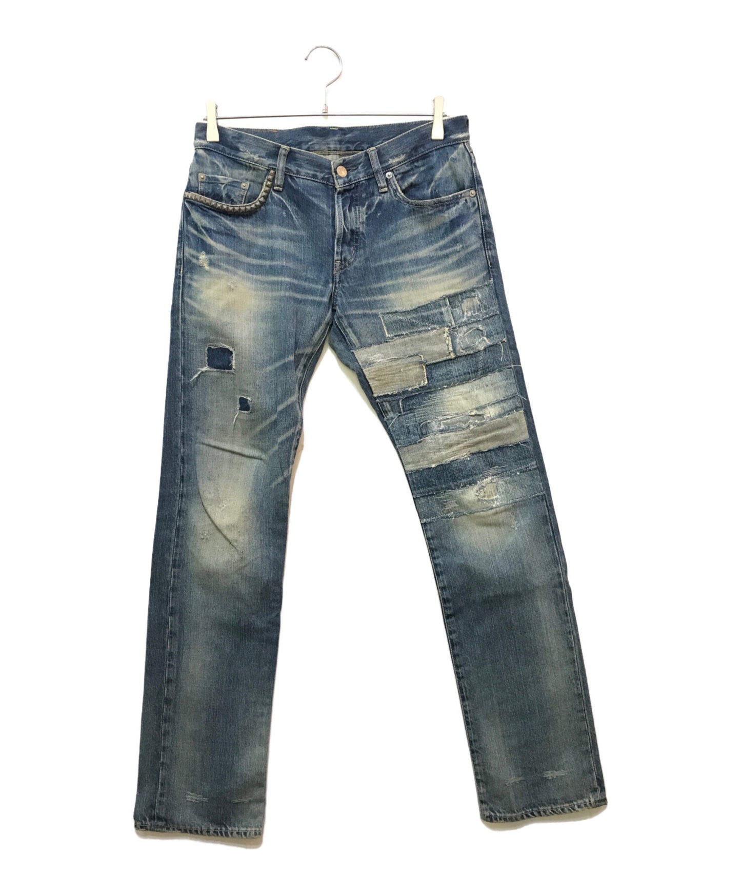 [Pre-owned] Hysteric Glamour Studded denim pants 0201AP09