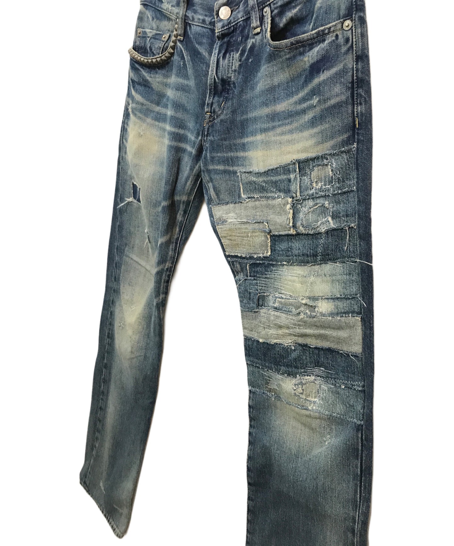 [Pre-owned] Hysteric Glamour Studded denim pants 0201AP09