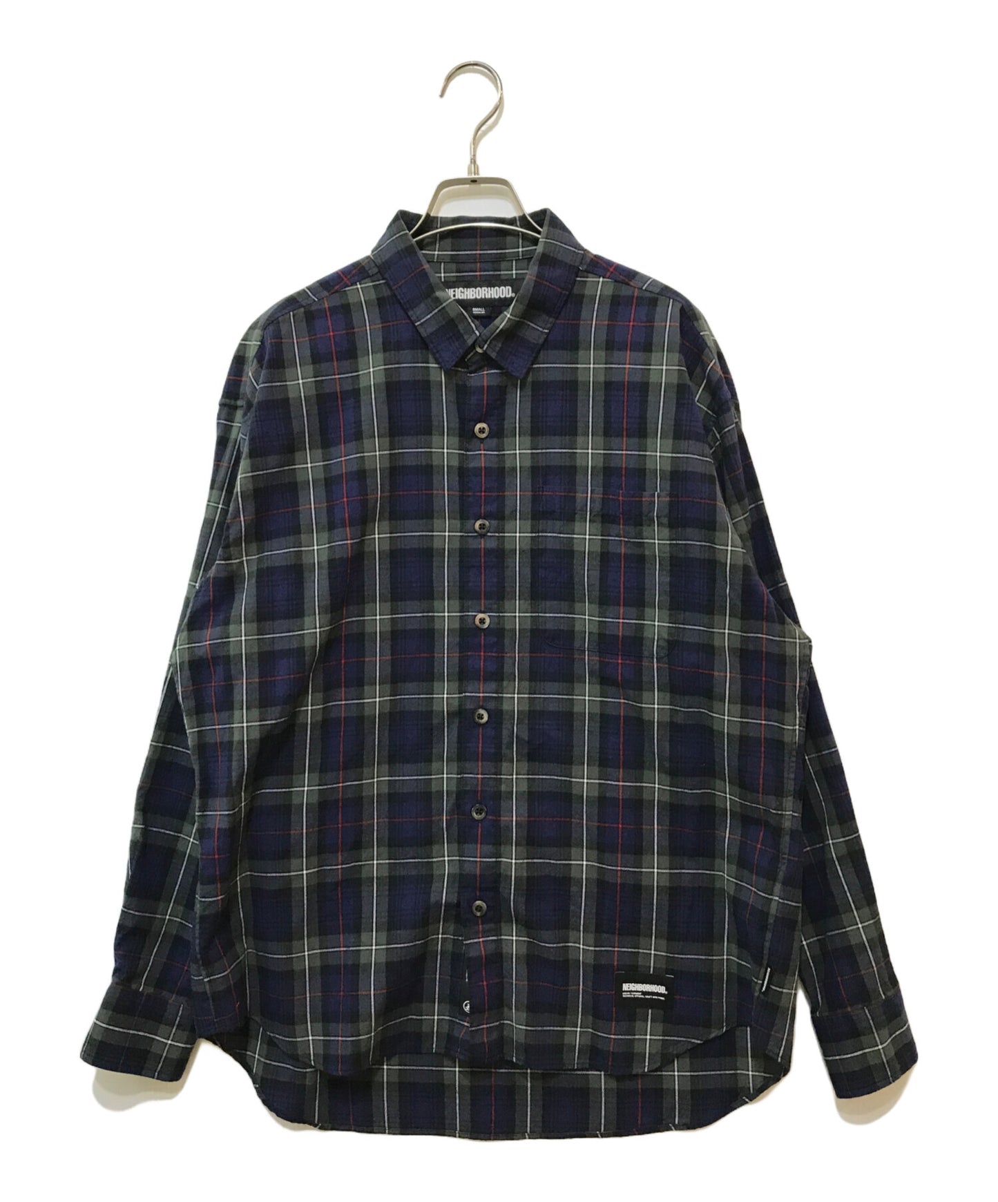 [Pre-owned] NEIGHBORHOOD TARTAN CHECK SHIRT LS (Tartan Check Shirt Long Sleeve) 241BENH-SHM01