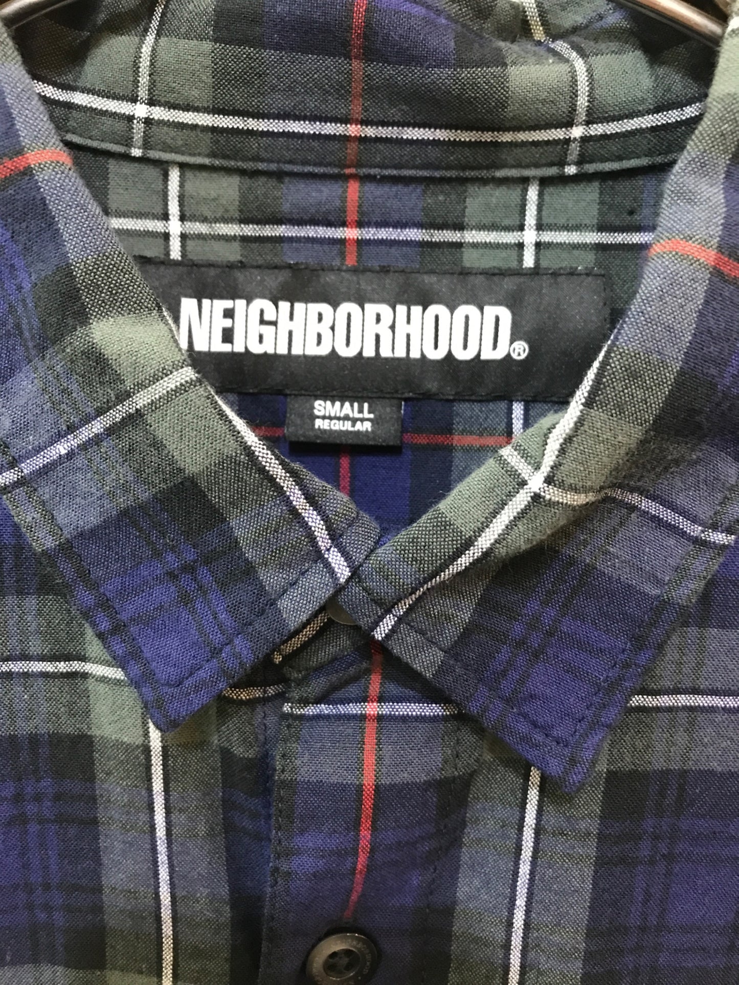 [Pre-owned] NEIGHBORHOOD TARTAN CHECK SHIRT LS (Tartan Check Shirt Long Sleeve) 241BENH-SHM01