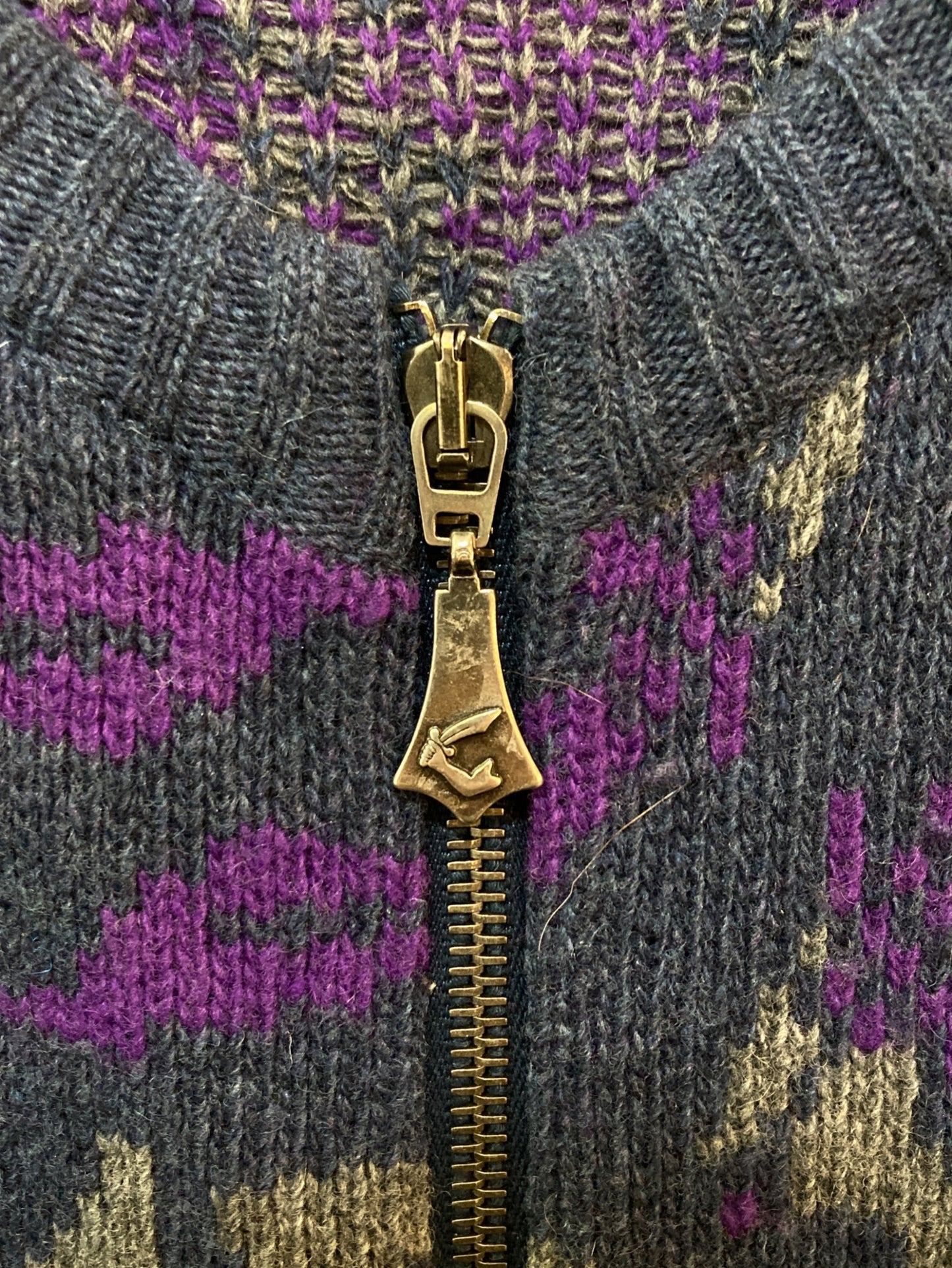 [Pre-owned] Vivienne Westwood ANGLOMANIA zip-up knit jacket