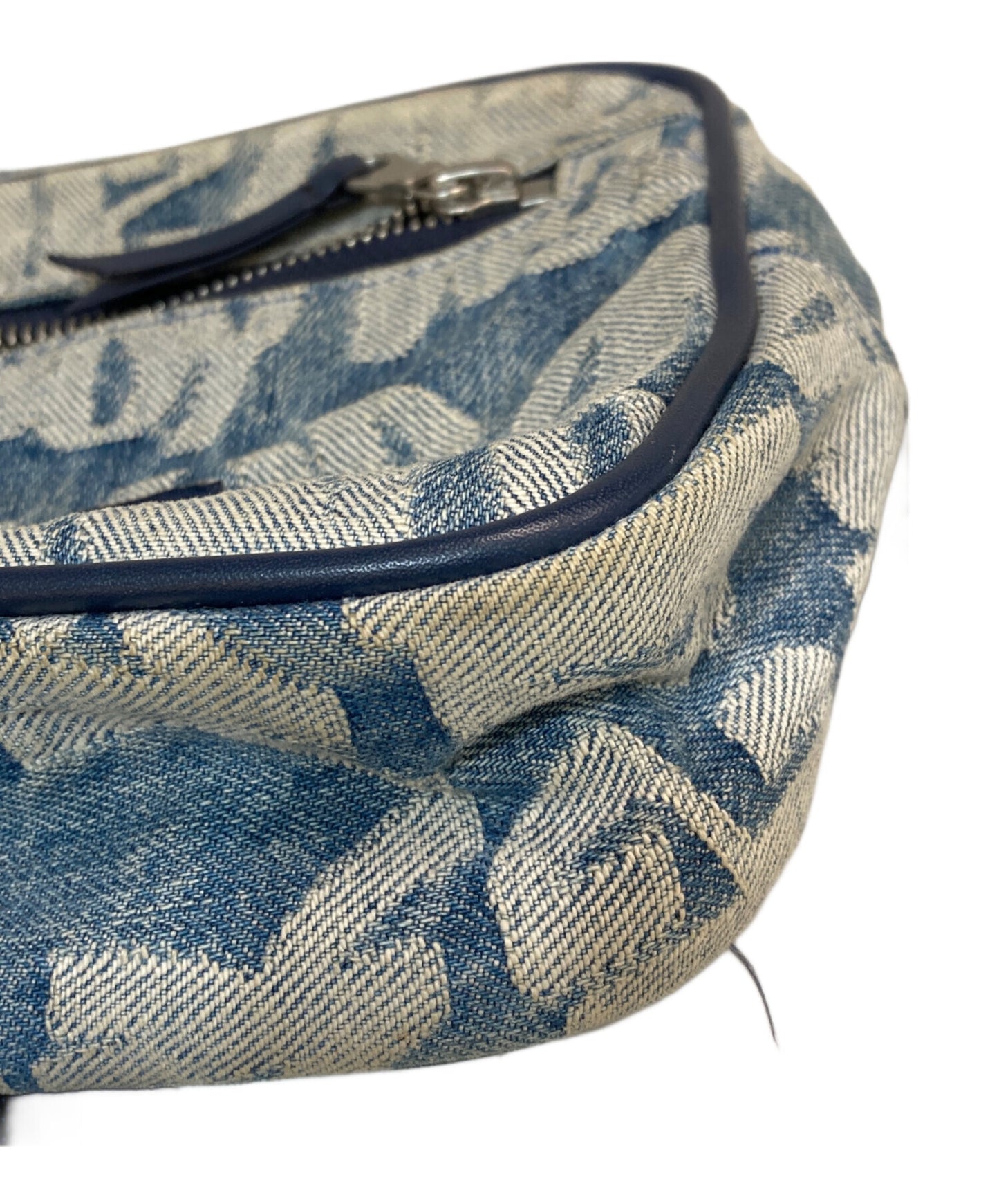[Pre-owned] SUPREME Fat Tip Jacquard Denim Waist Bag