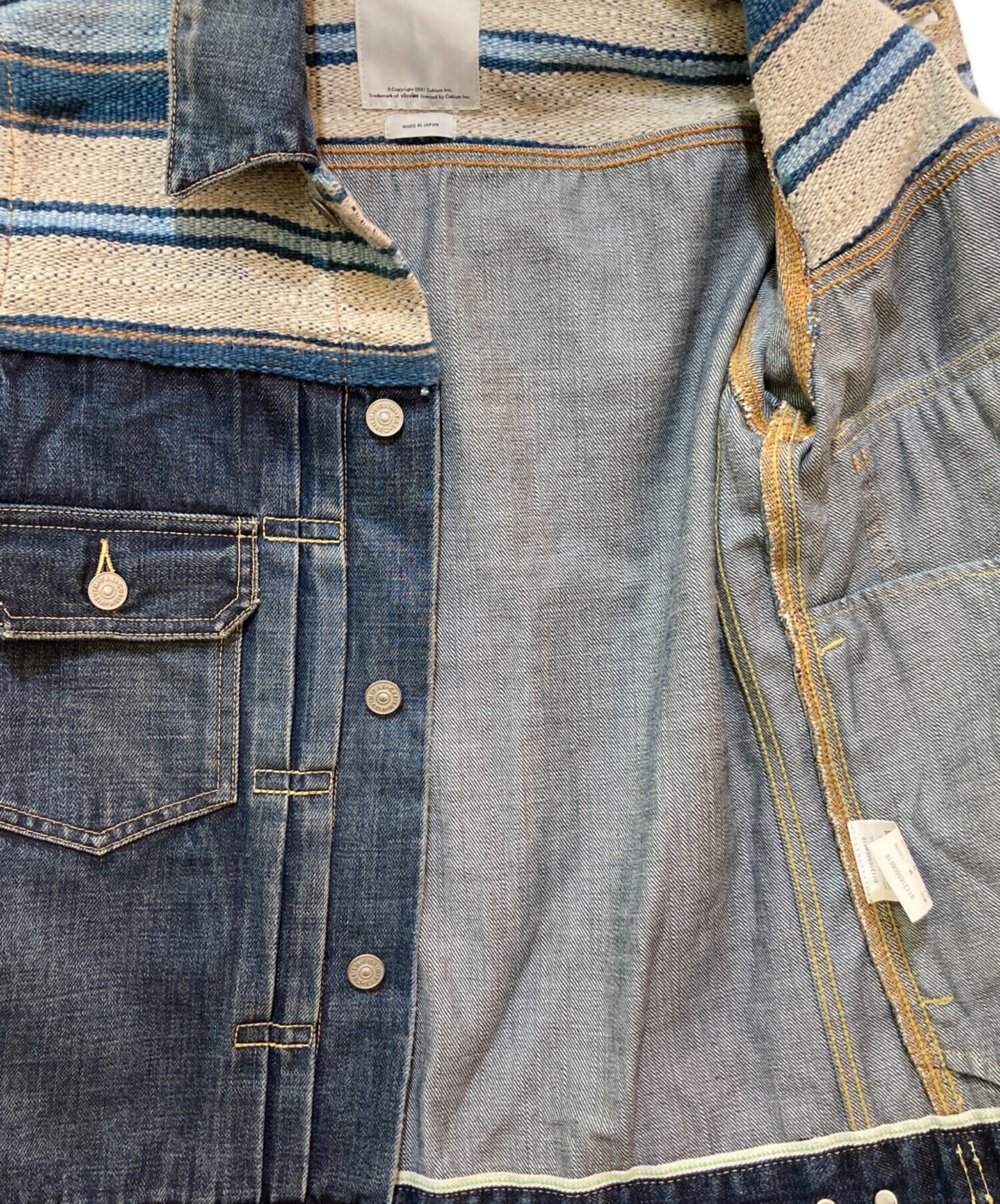 [Pre-owned] VISVIM JKT DAMAGED (BORDER) 0113105006010