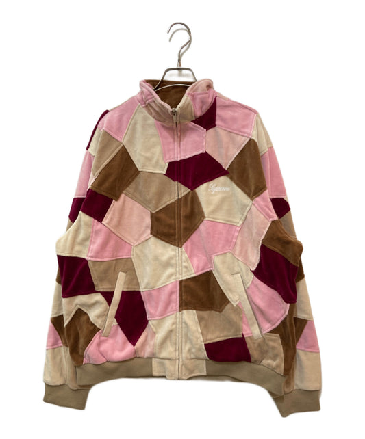 [Pre-owned] SUPREME Patchwork Velour Track Jacket