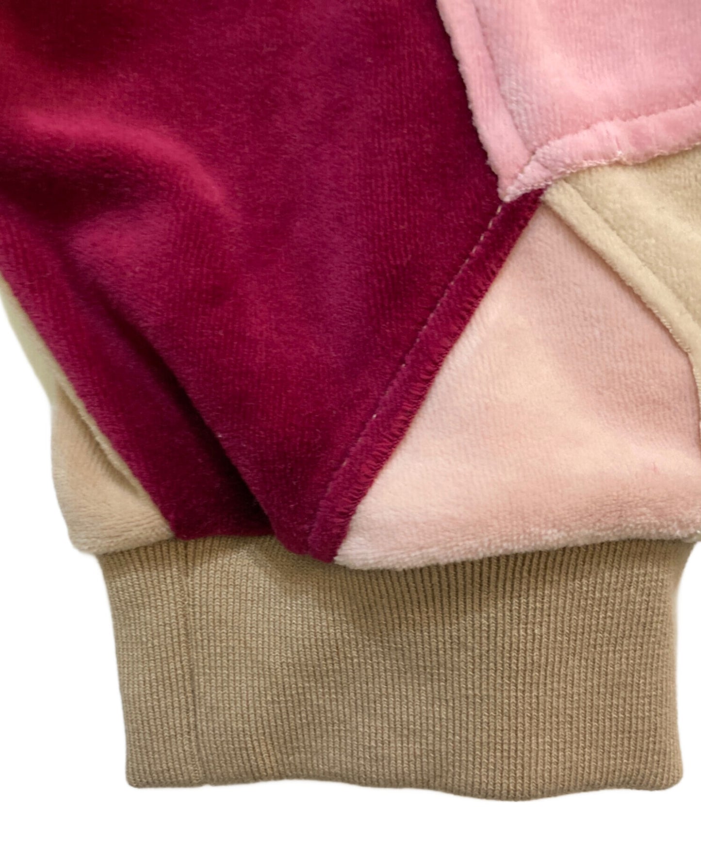 [Pre-owned] SUPREME Patchwork Velour Track Jacket