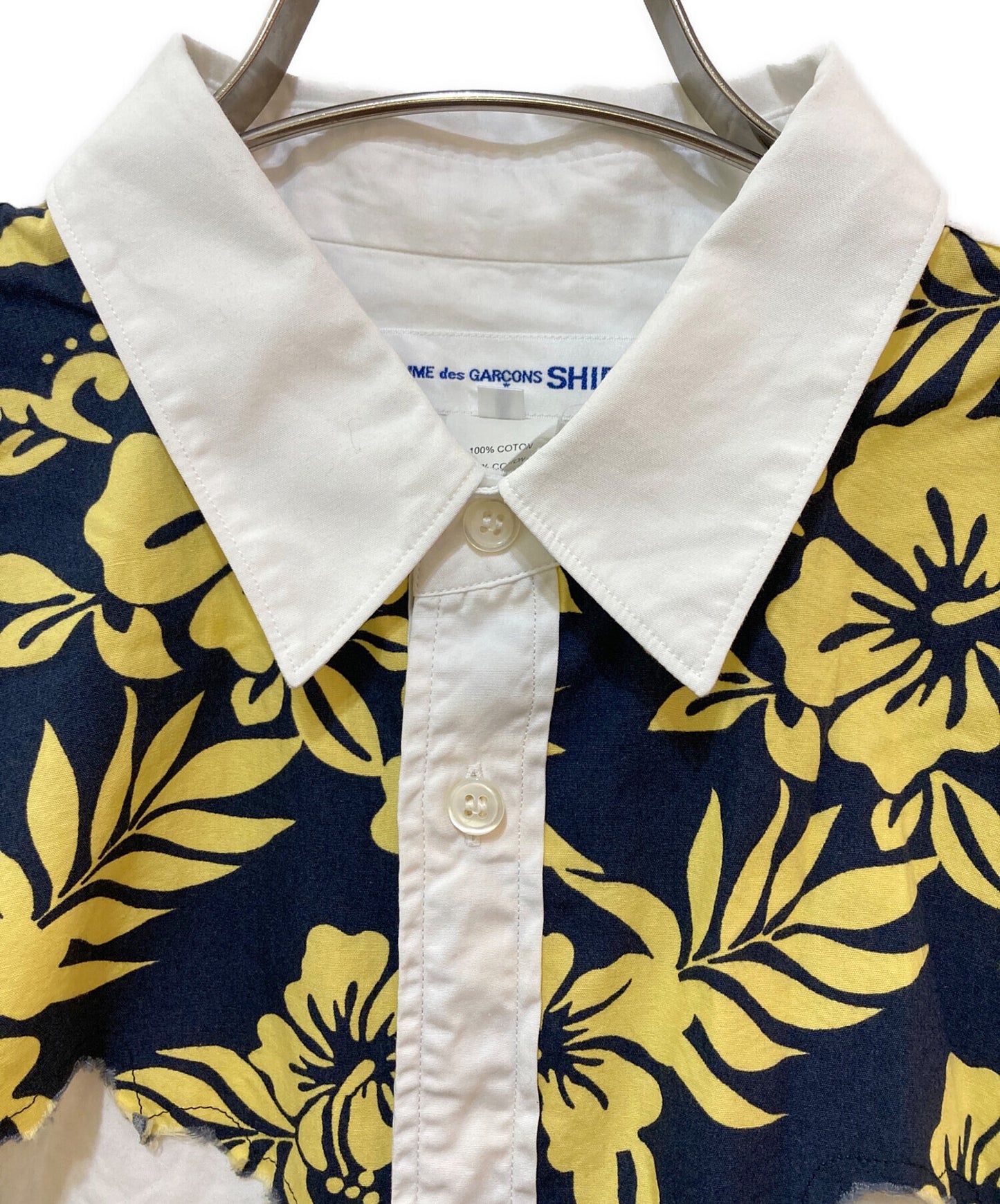 [Pre-owned] COMME des GARCONS SHIRT Flower Switched Die-Cut S/S Shirt S24035 S24035