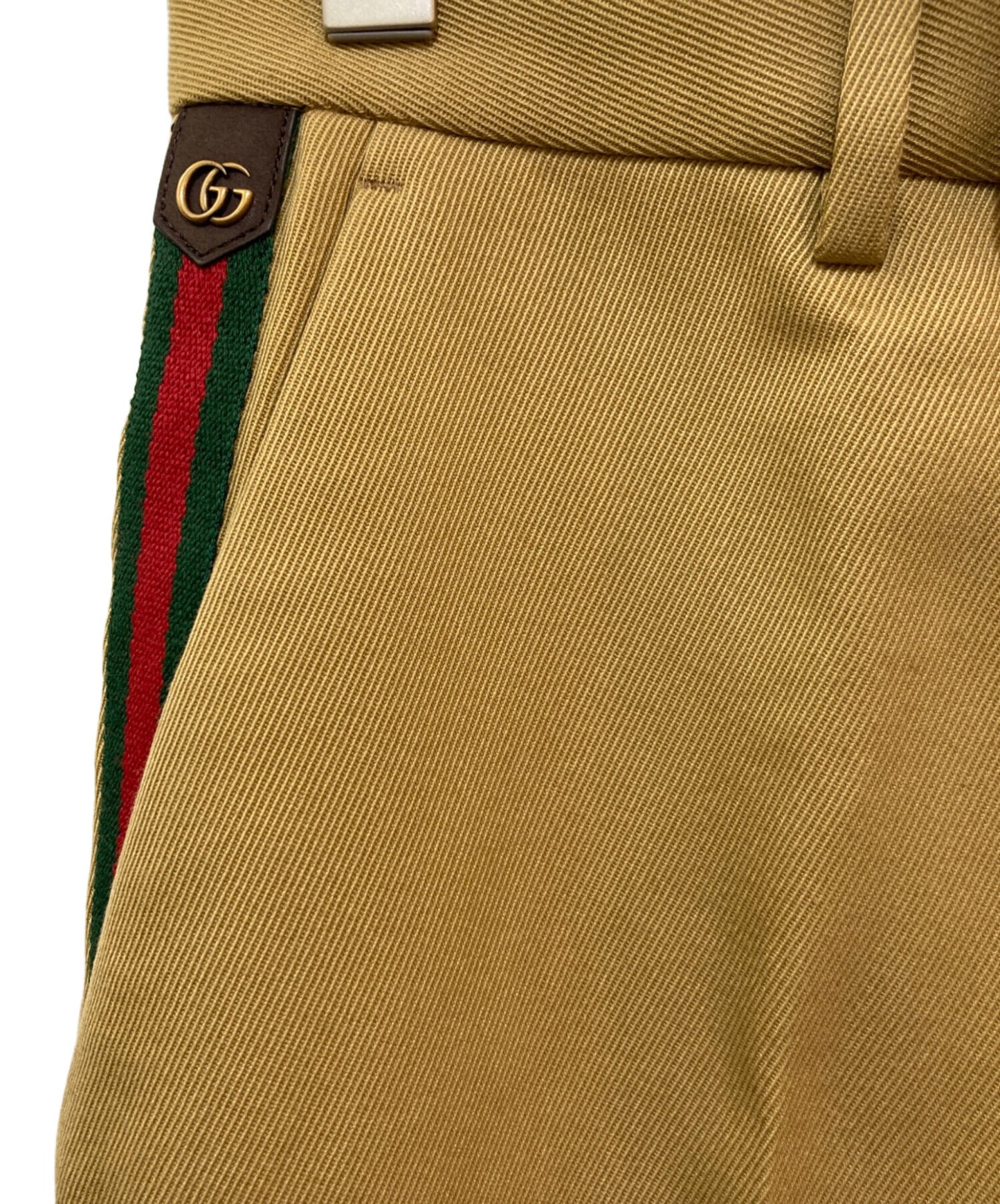 [Pre-owned] GUCCI Web Stripe Cotton Ankle Pants 668588