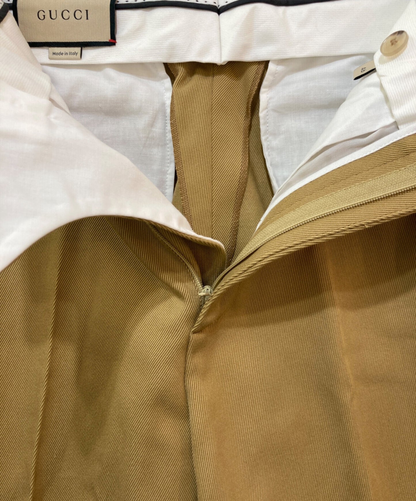[Pre-owned] GUCCI Web Stripe Cotton Ankle Pants 668588