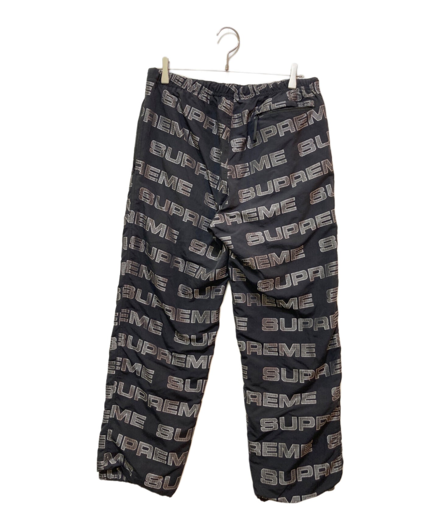 [Pre-owned] SUPREME logo ripstop track pant