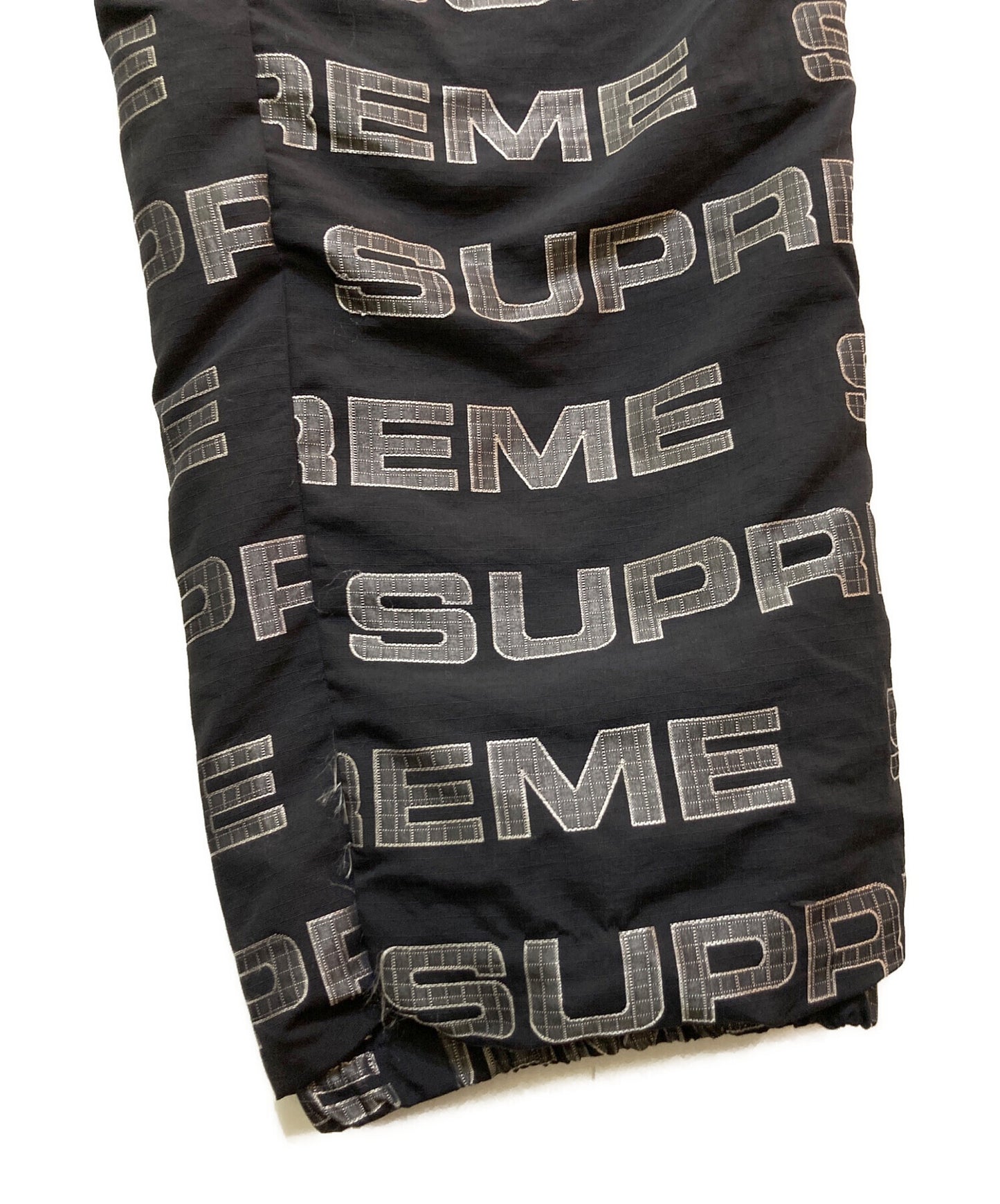 [Pre-owned] SUPREME logo ripstop track pant