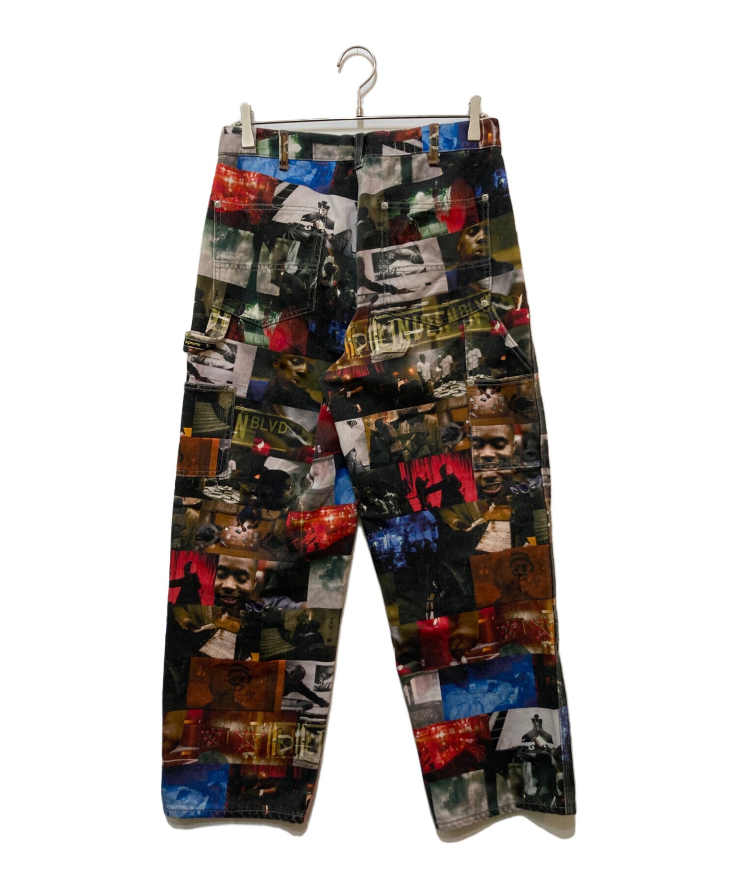 [Pre-owned] SUPREME nas and dmx collage double knee denim
