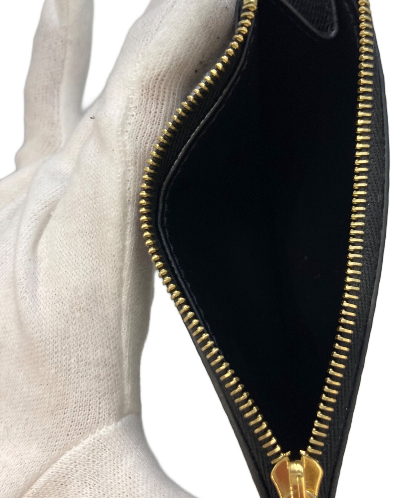[Pre-owned] CELINE Fragment case zipped compact card holder