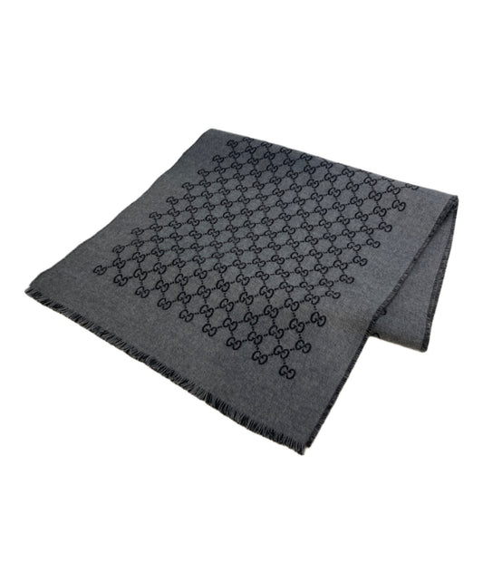 [Pre-owned] GUCCI GG Jacquard wool scarf 391246 391246