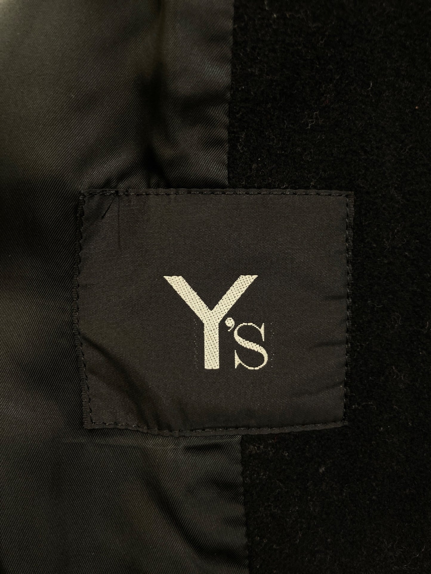 [Pre-owned] Y's Wool Melton Stencil Collar Coat YT-C75-136 YT-C75-136