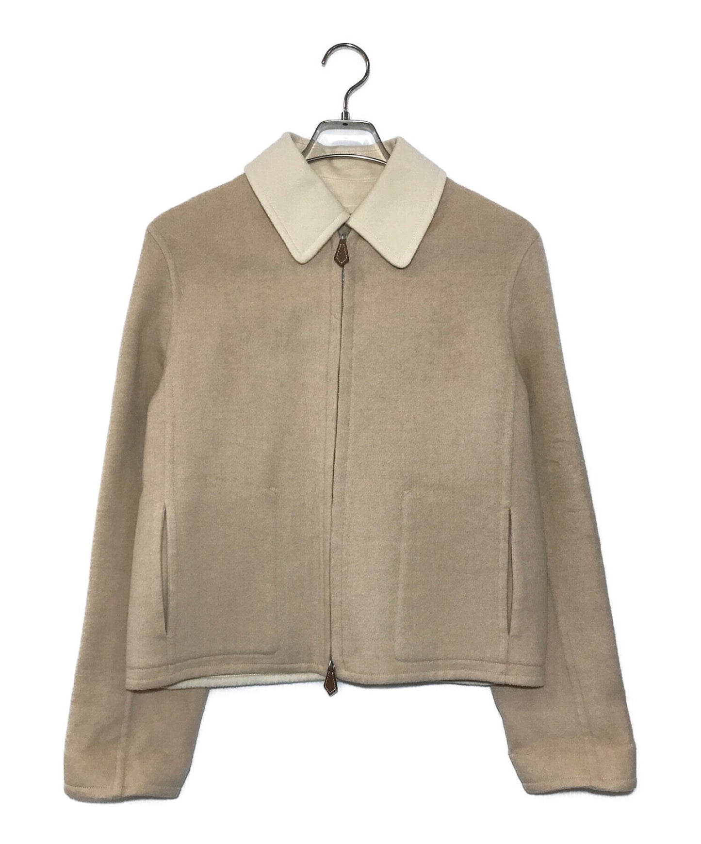 [Pre-owned] HERMES 90~00's camel cashmere jacket