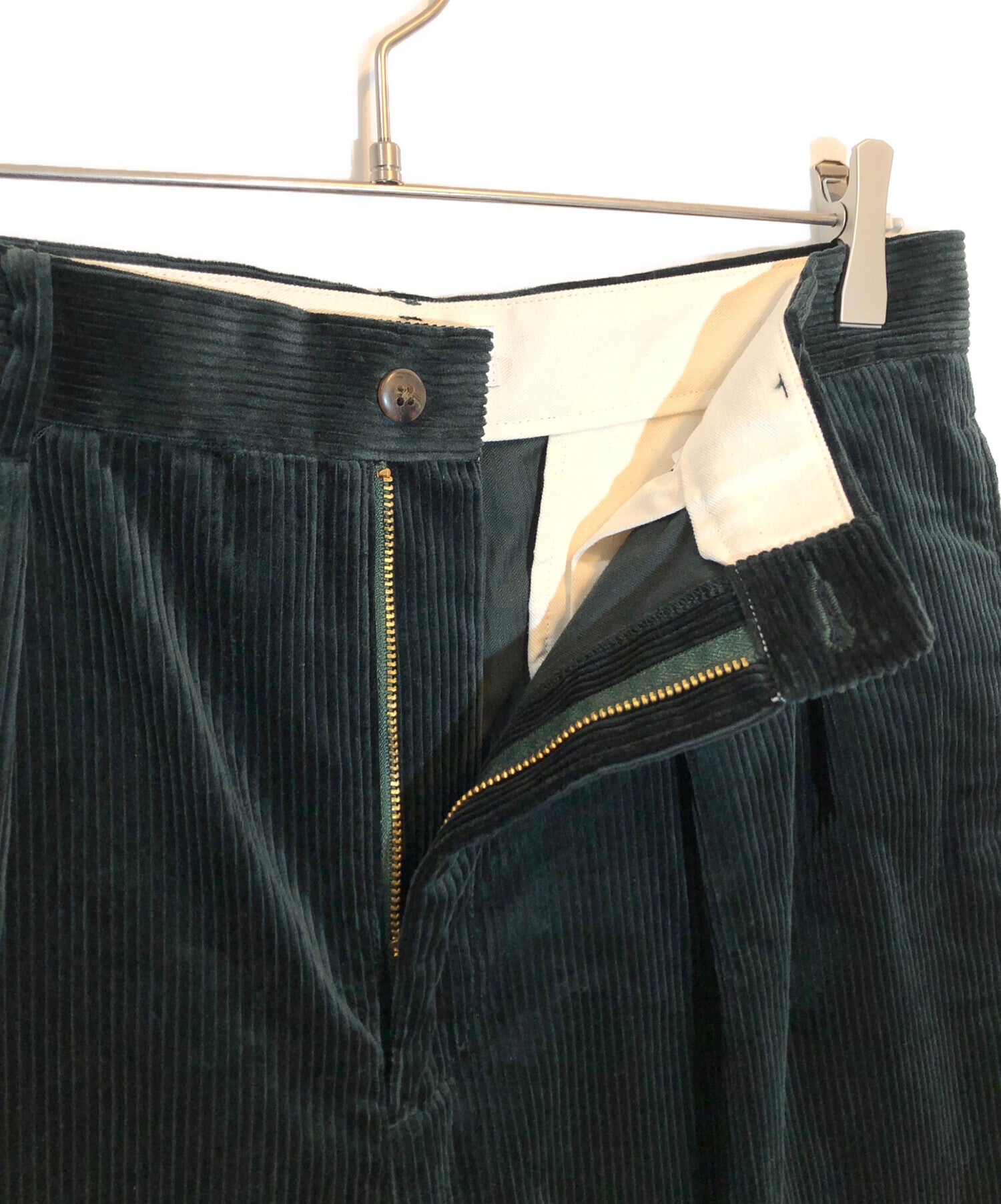 WACKOMARIA DOUBLE PLEATED CORDUROY ワコマリア