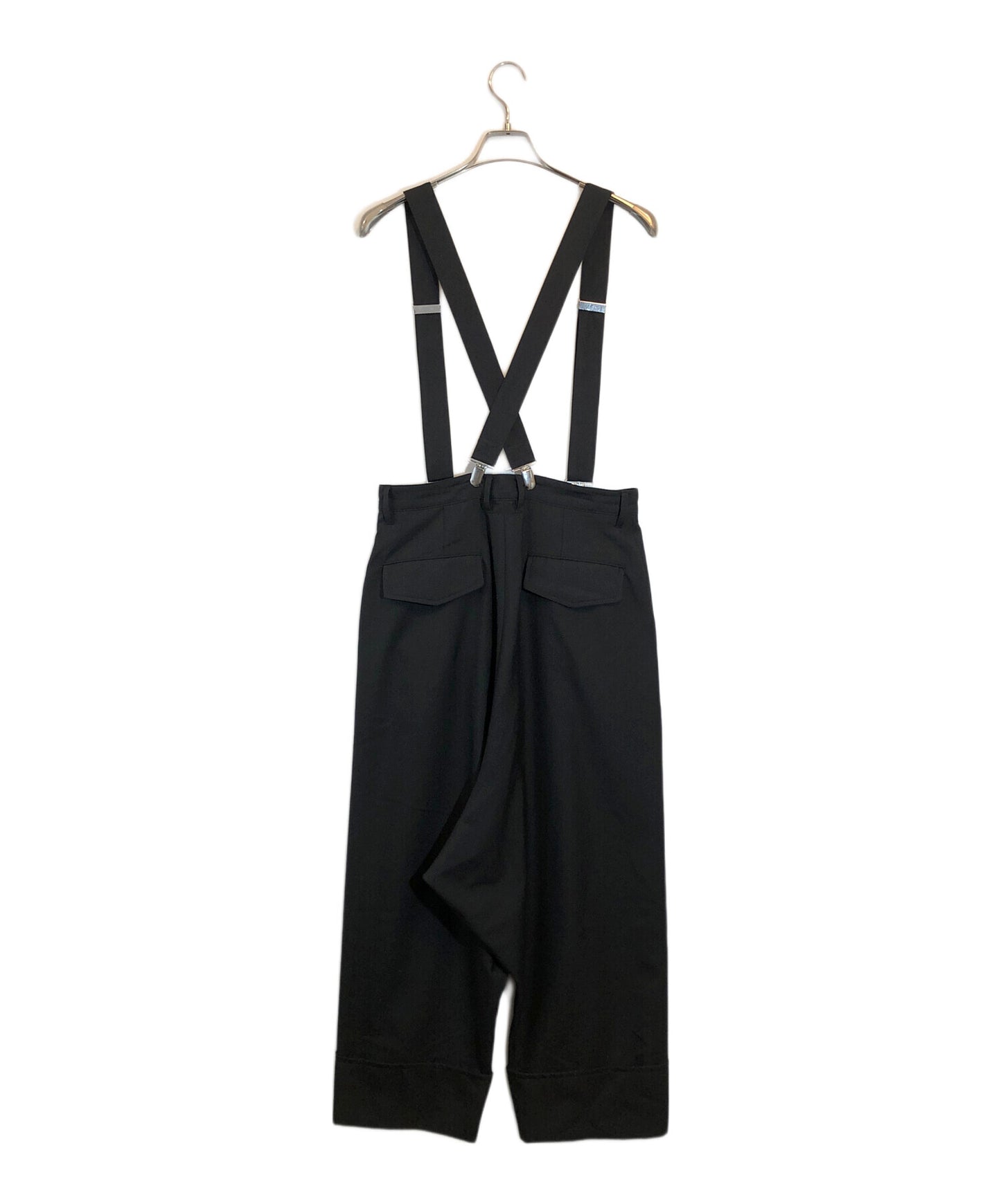 [Pre-owned] GROUND Y Gabba suspender mackin sarouel pants GS-P01-100