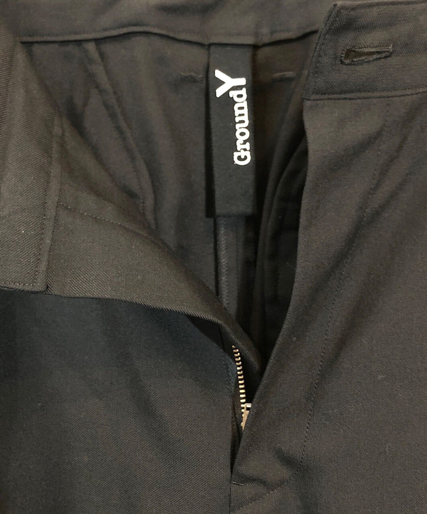 [Pre-owned] GROUND Y Gabba suspender mackin sarouel pants GS-P01-100