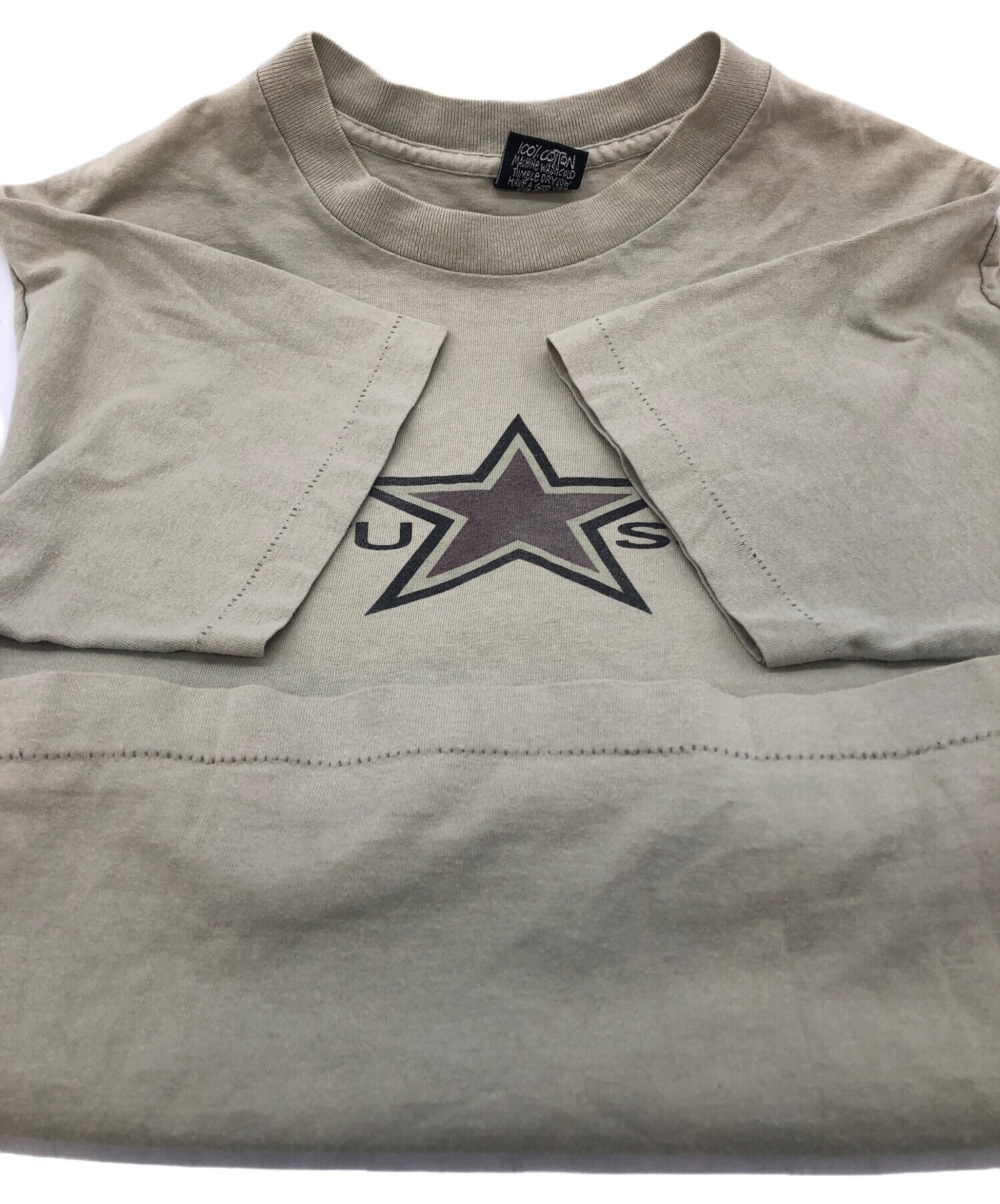 [Pre-owned] stussy 80s Star Double-Sided Print T-Shirt