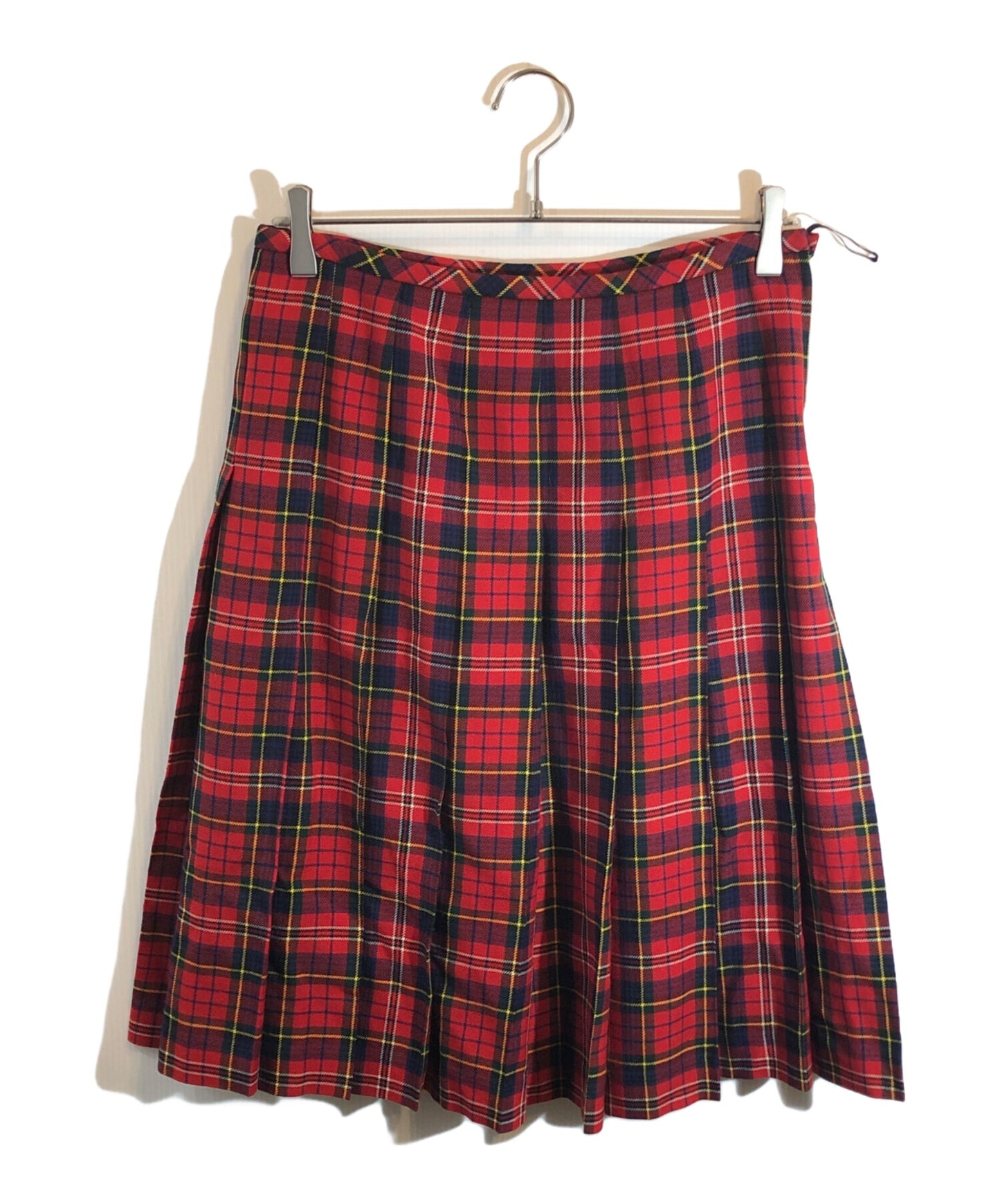 [Pre-owned] ROBE DE CHAMBRE COMME DES GARCONS Tartan Check Wool Pleated Skirt RG-S010