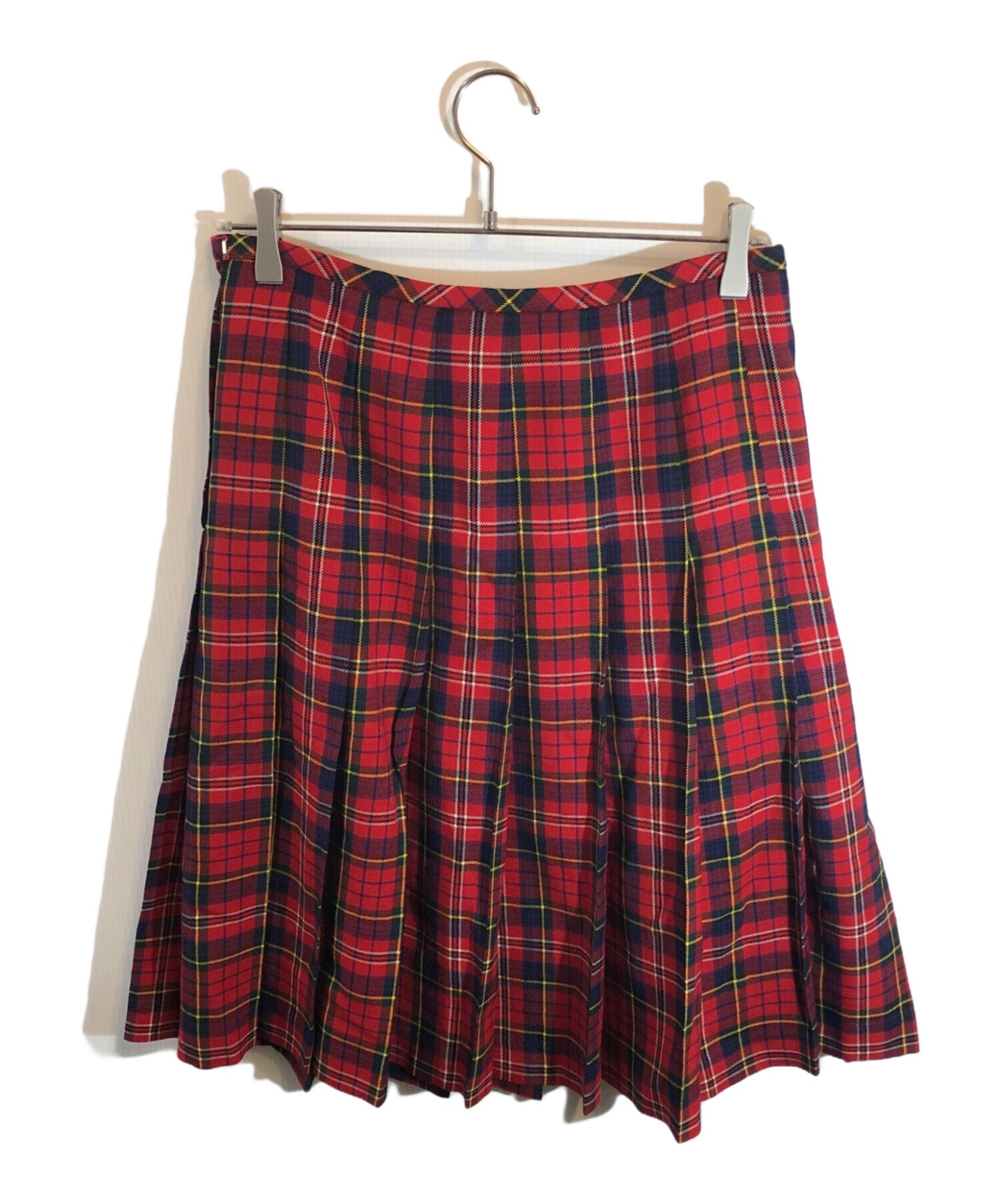 [Pre-owned] ROBE DE CHAMBRE COMME DES GARCONS Tartan Check Wool Pleated Skirt RG-S010