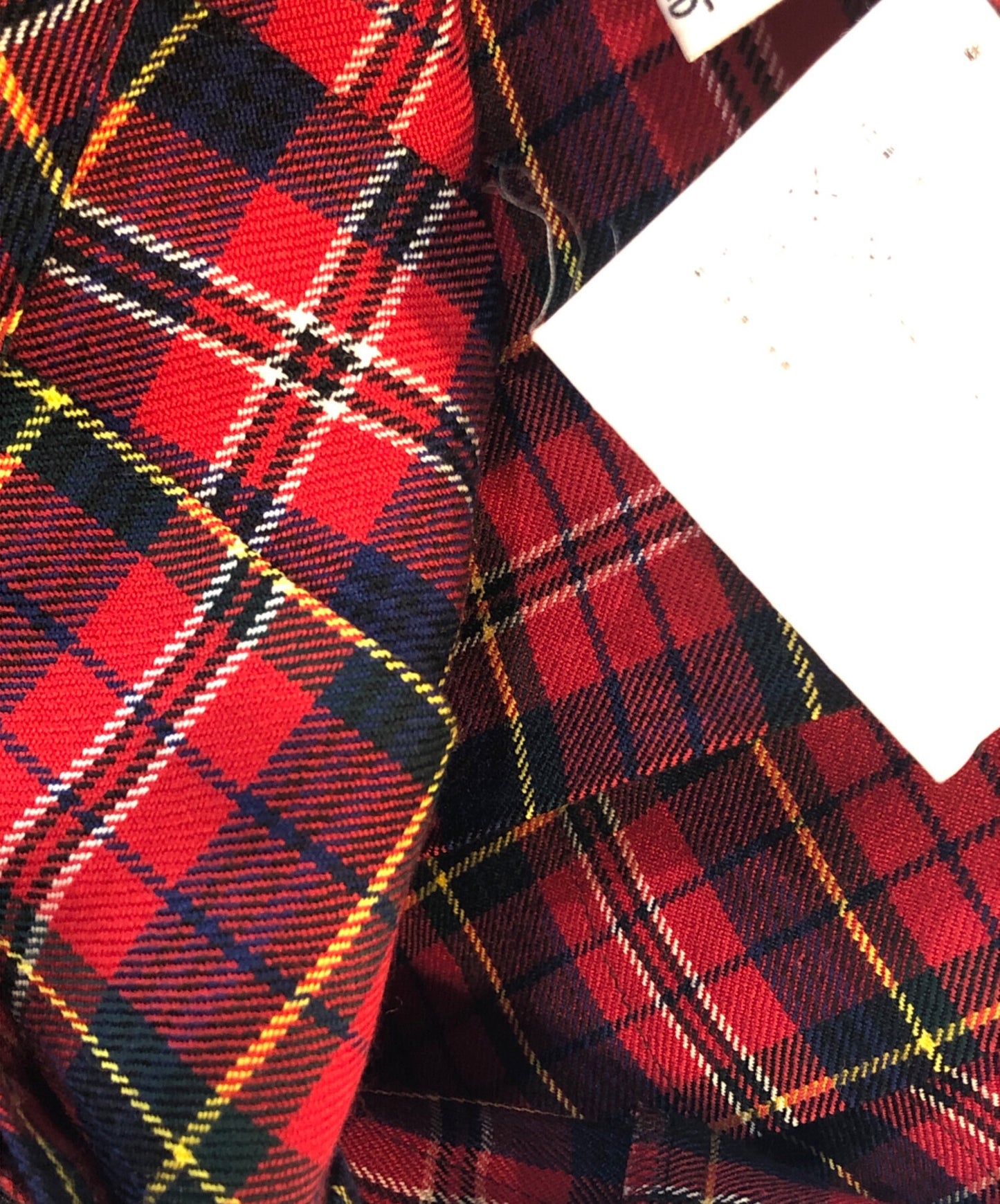 [Pre-owned] ROBE DE CHAMBRE COMME DES GARCONS Tartan Check Wool Pleated Skirt RG-S010
