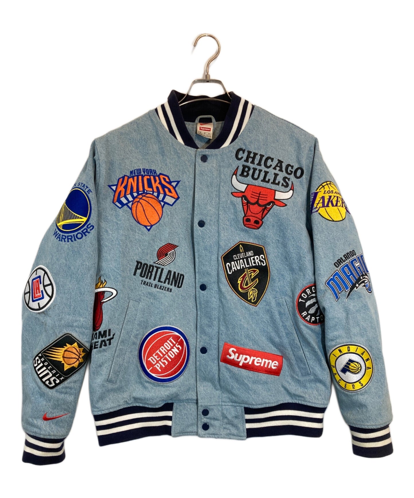 [Pre-owned] SUPREME NBA Denim Warm-Up Jacket AO3632-440