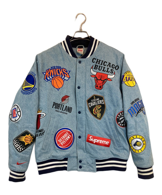 [Pre-owned] SUPREME NBA Denim Warm-Up Jacket AO3632-440
